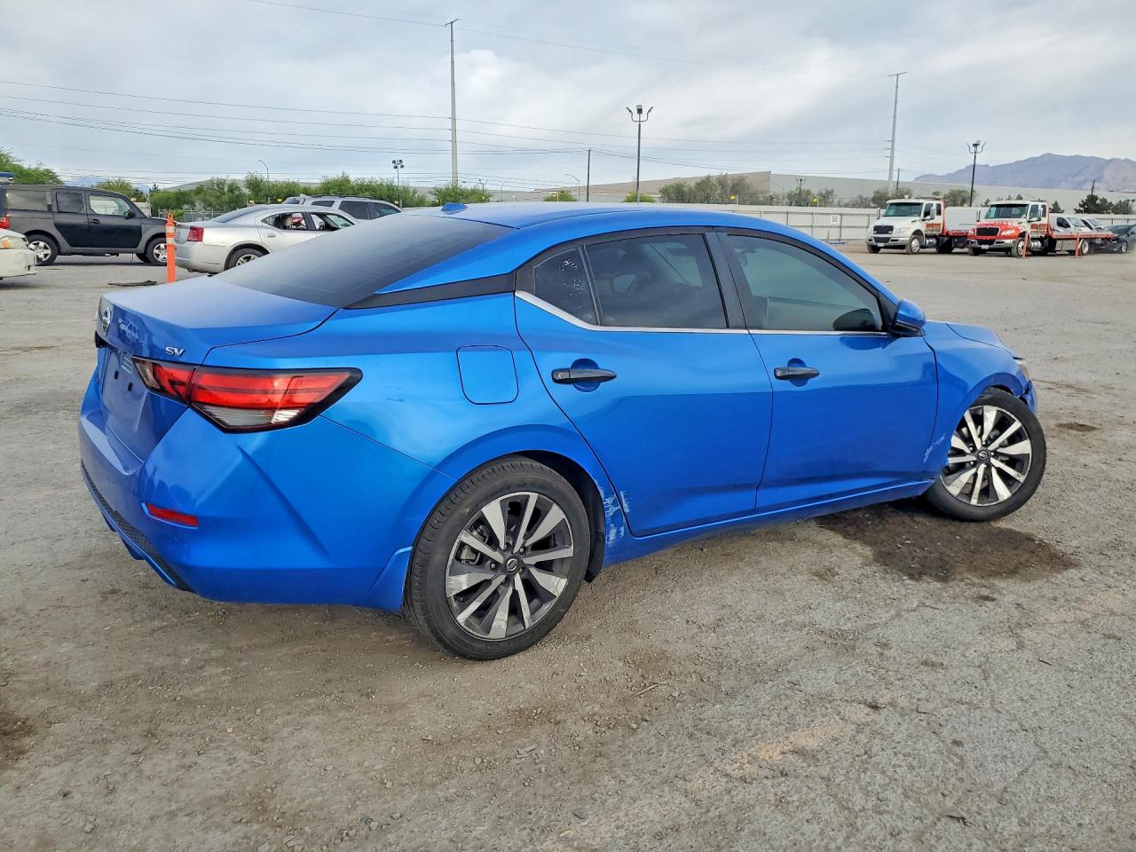 2020 Nissan Sentra Sv Синий vin: 3N1AB8CV4LY206455
