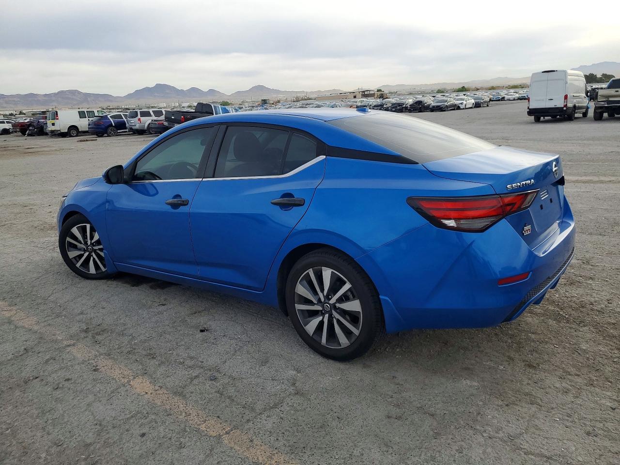 2020 Nissan Sentra Sv Синий vin: 3N1AB8CV4LY206455
