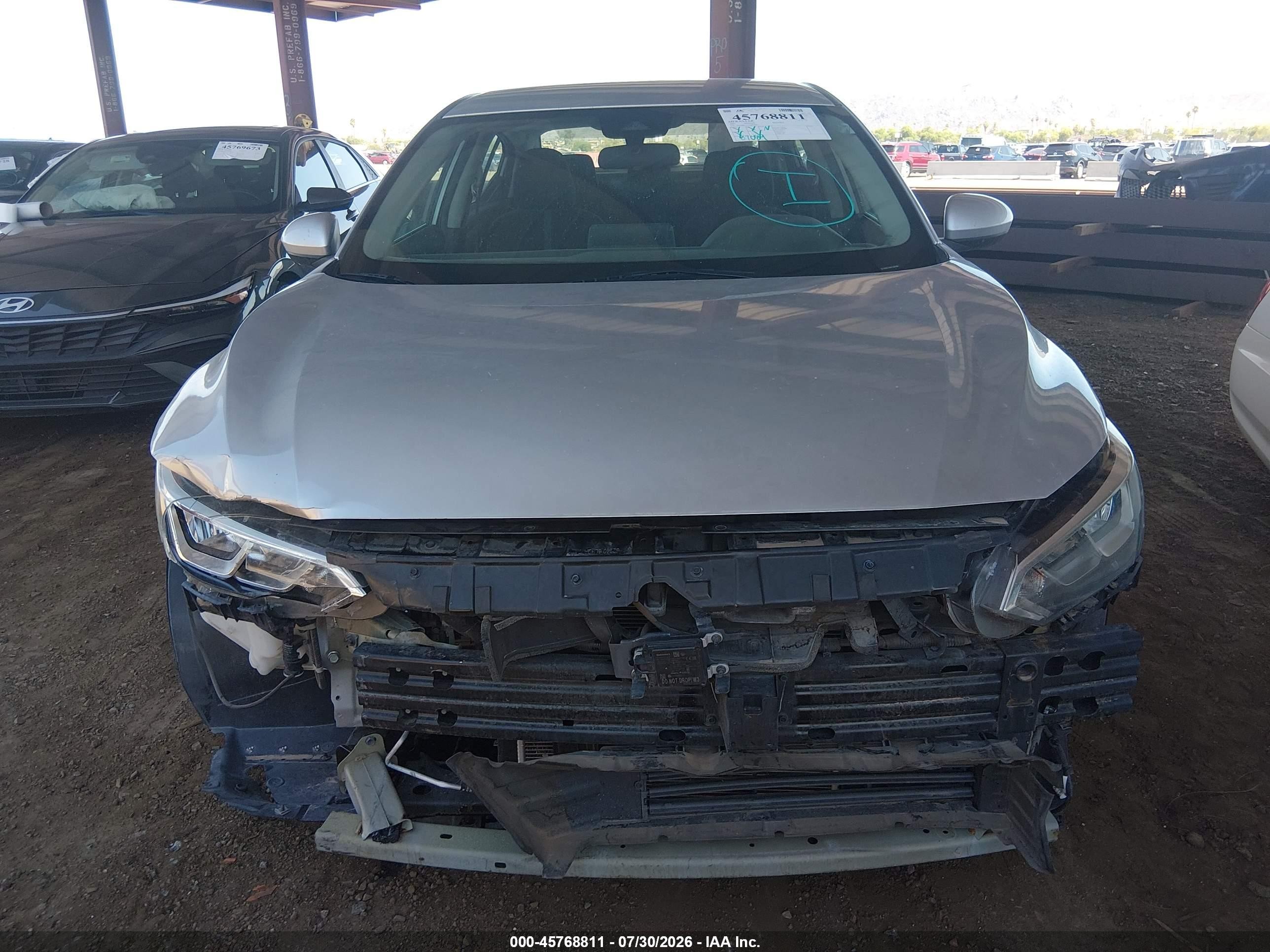 2021 Nissan Sentra Sv Xtronic Cvt Silver vin: 3N1AB8CV4MY293064
