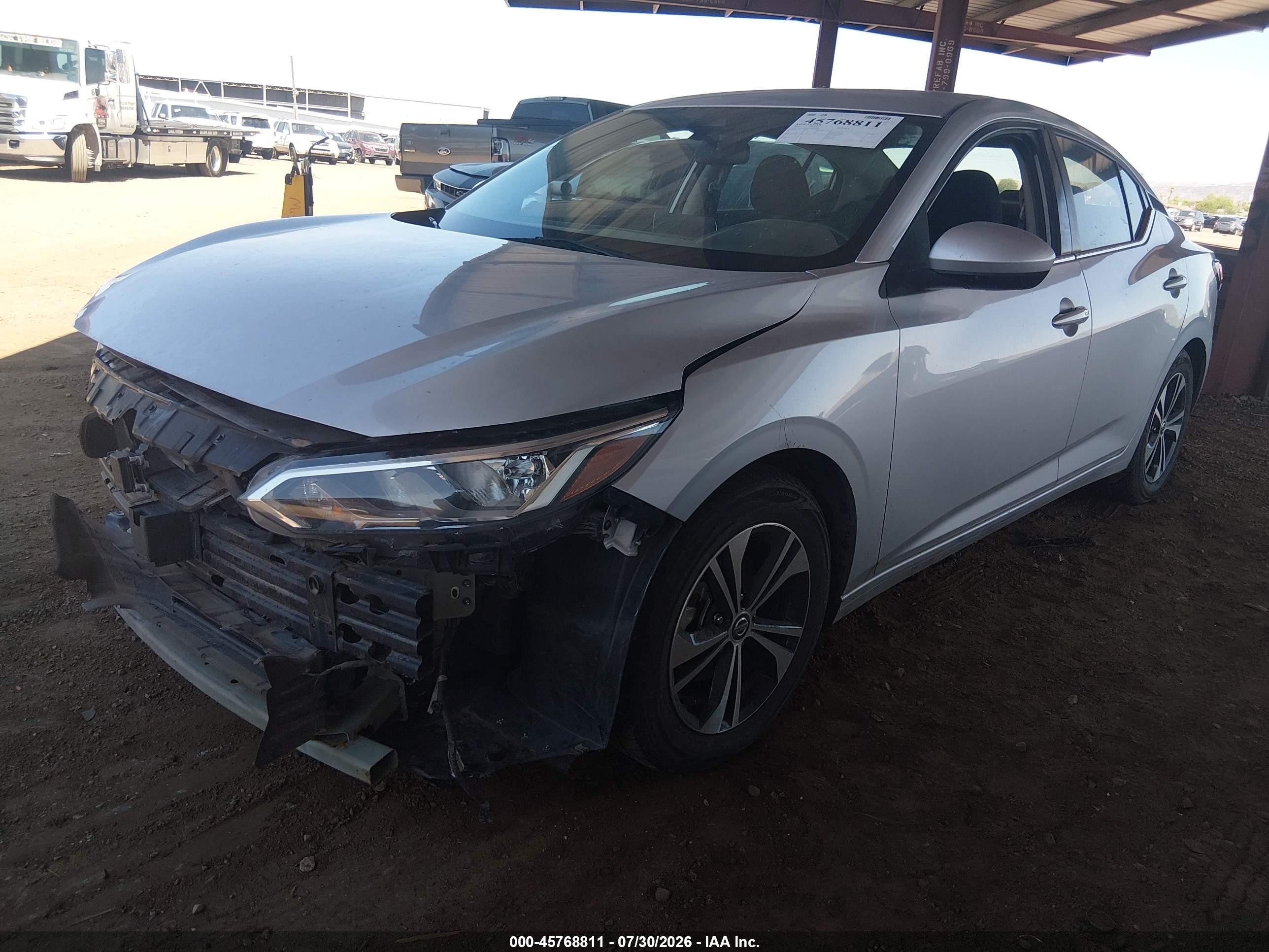 2021 Nissan Sentra Sv Xtronic Cvt Silver vin: 3N1AB8CV4MY293064