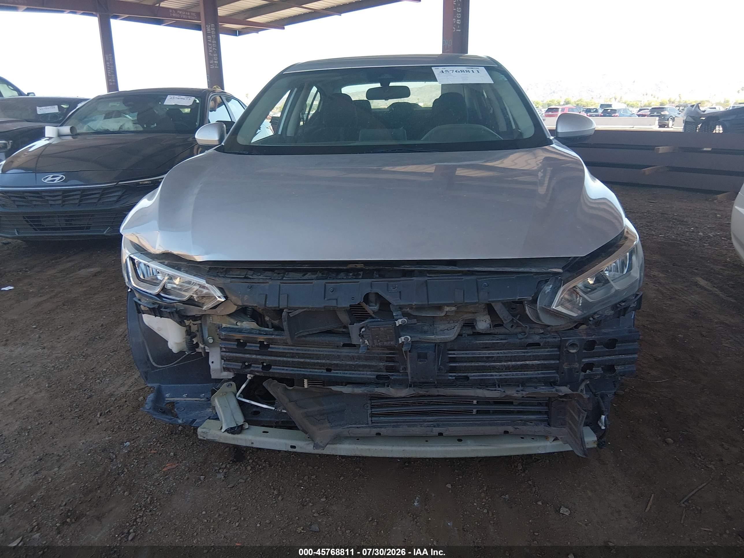 2021 Nissan Sentra Sv Xtronic Cvt Silver vin: 3N1AB8CV4MY293064