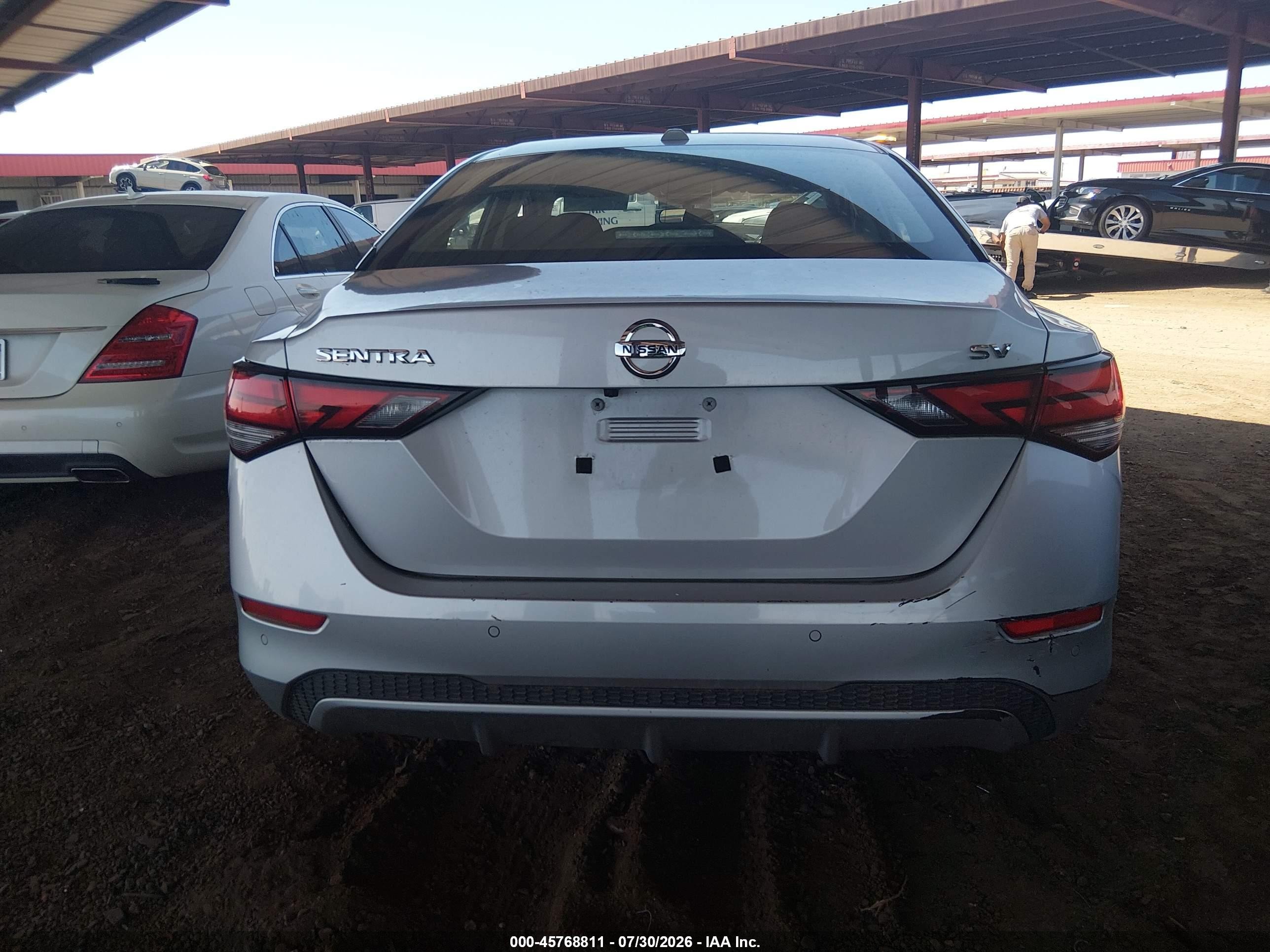 2021 Nissan Sentra Sv Xtronic Cvt Silver vin: 3N1AB8CV4MY293064