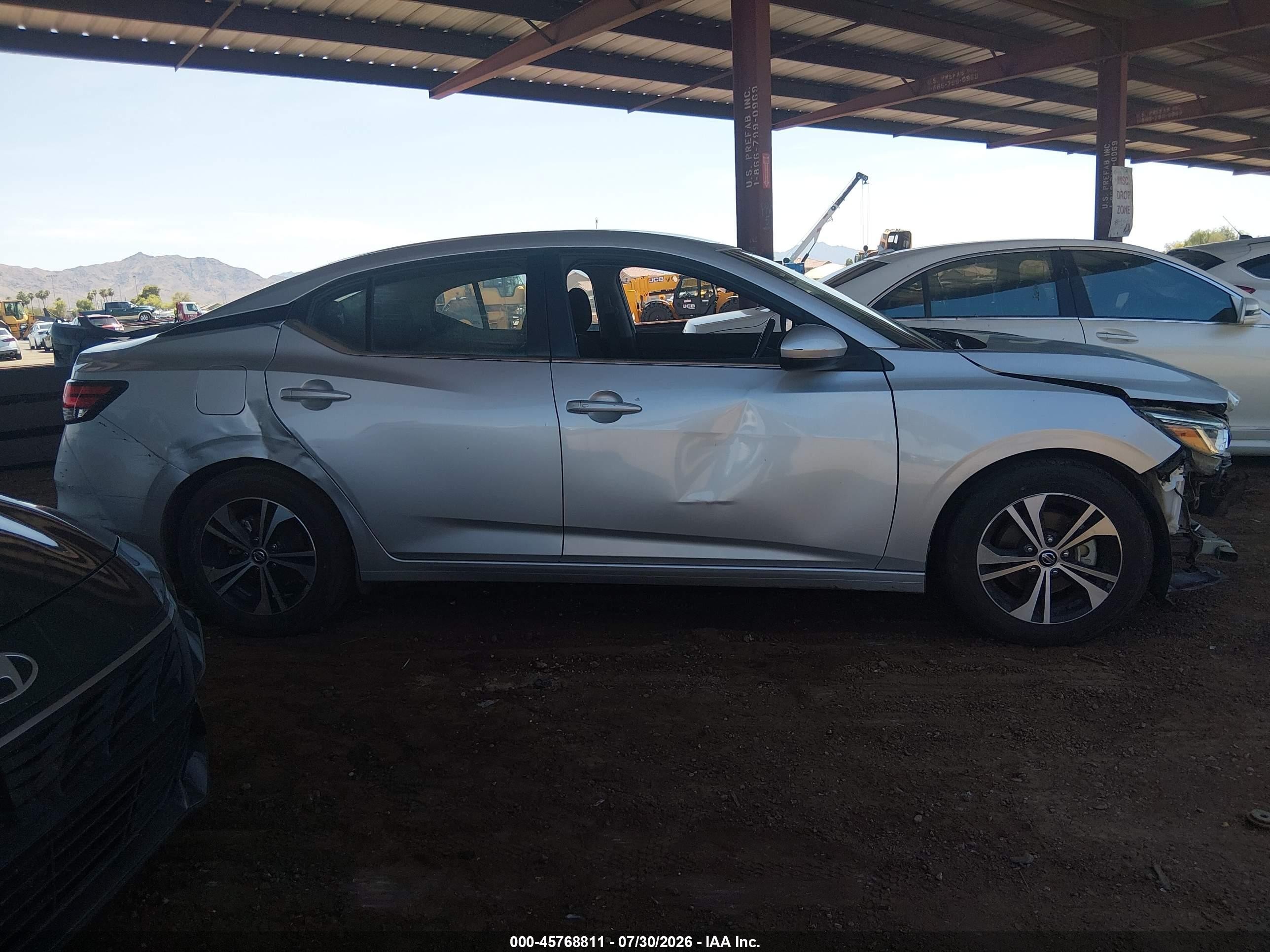 2021 Nissan Sentra Sv Xtronic Cvt Silver vin: 3N1AB8CV4MY293064