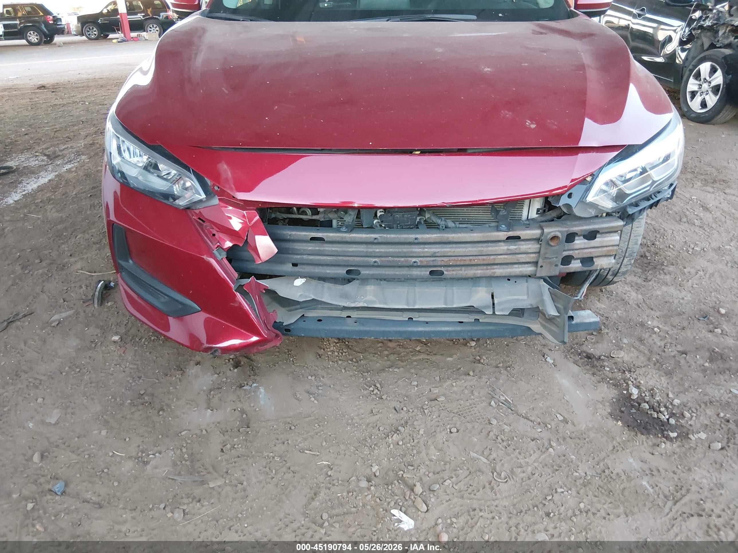 2022 Nissan Sentra Sv Xtronic Cvt Red vin: 3N1AB8CV4NY202554