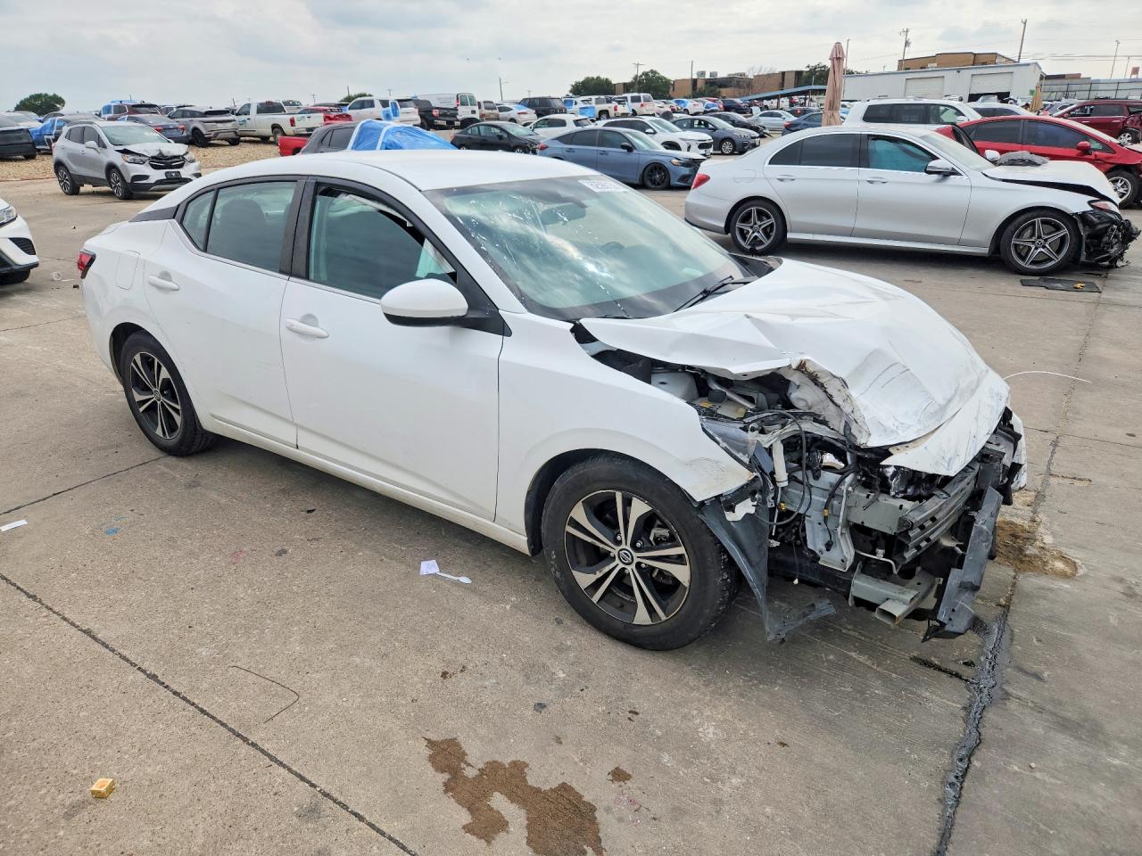 2022 Nissan Sentra Sv Белый vin: 3N1AB8CV4NY217779