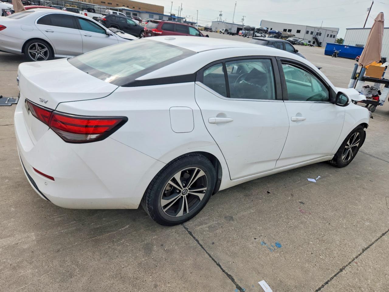 2022 Nissan Sentra Sv Белый vin: 3N1AB8CV4NY217779