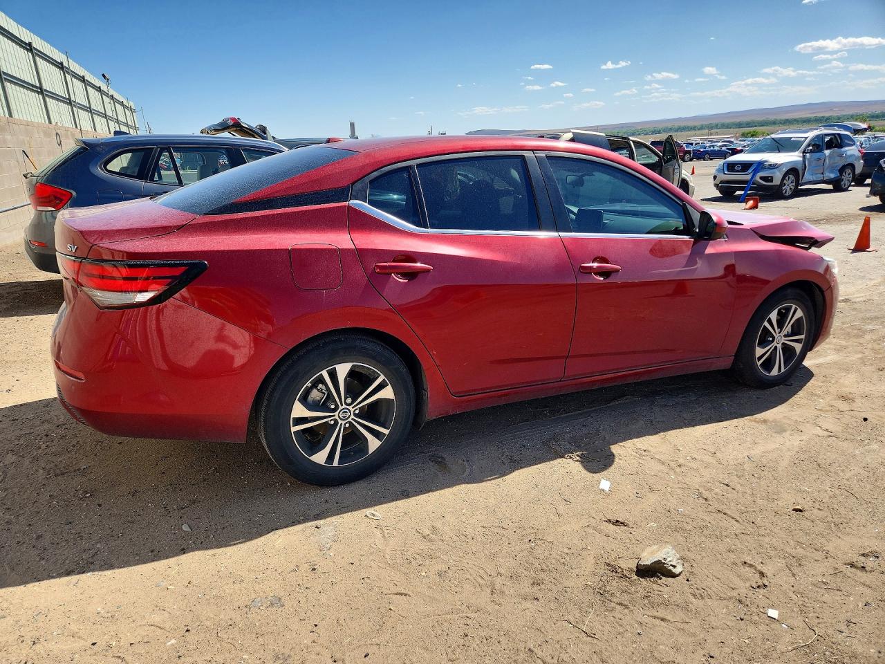 2022 Nissan Sentra Sv Red vin: 3N1AB8CV4NY314397