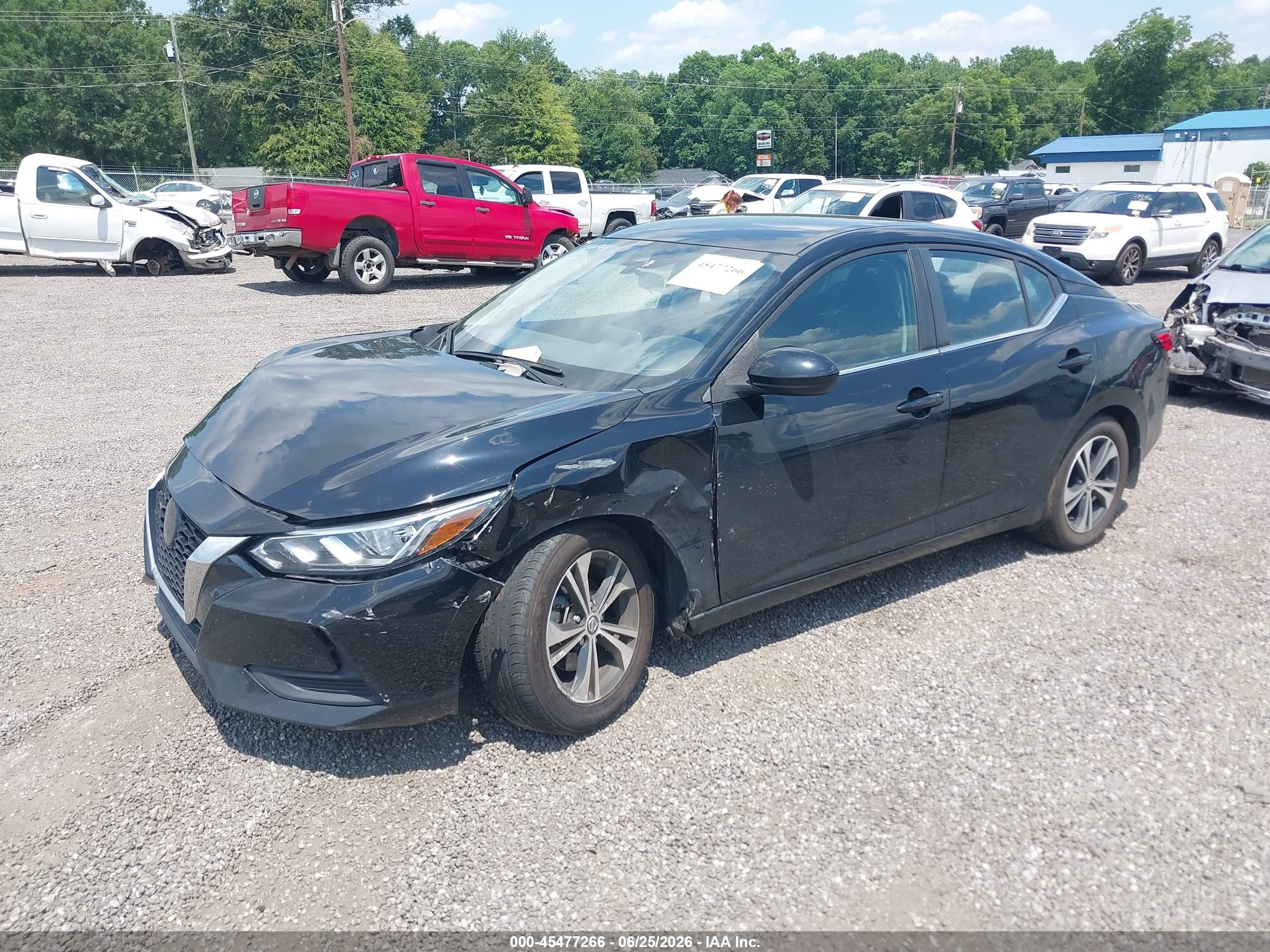 2023 Nissan Sentra Sv Xtronic Cvt Black vin: 3N1AB8CV4PY261414