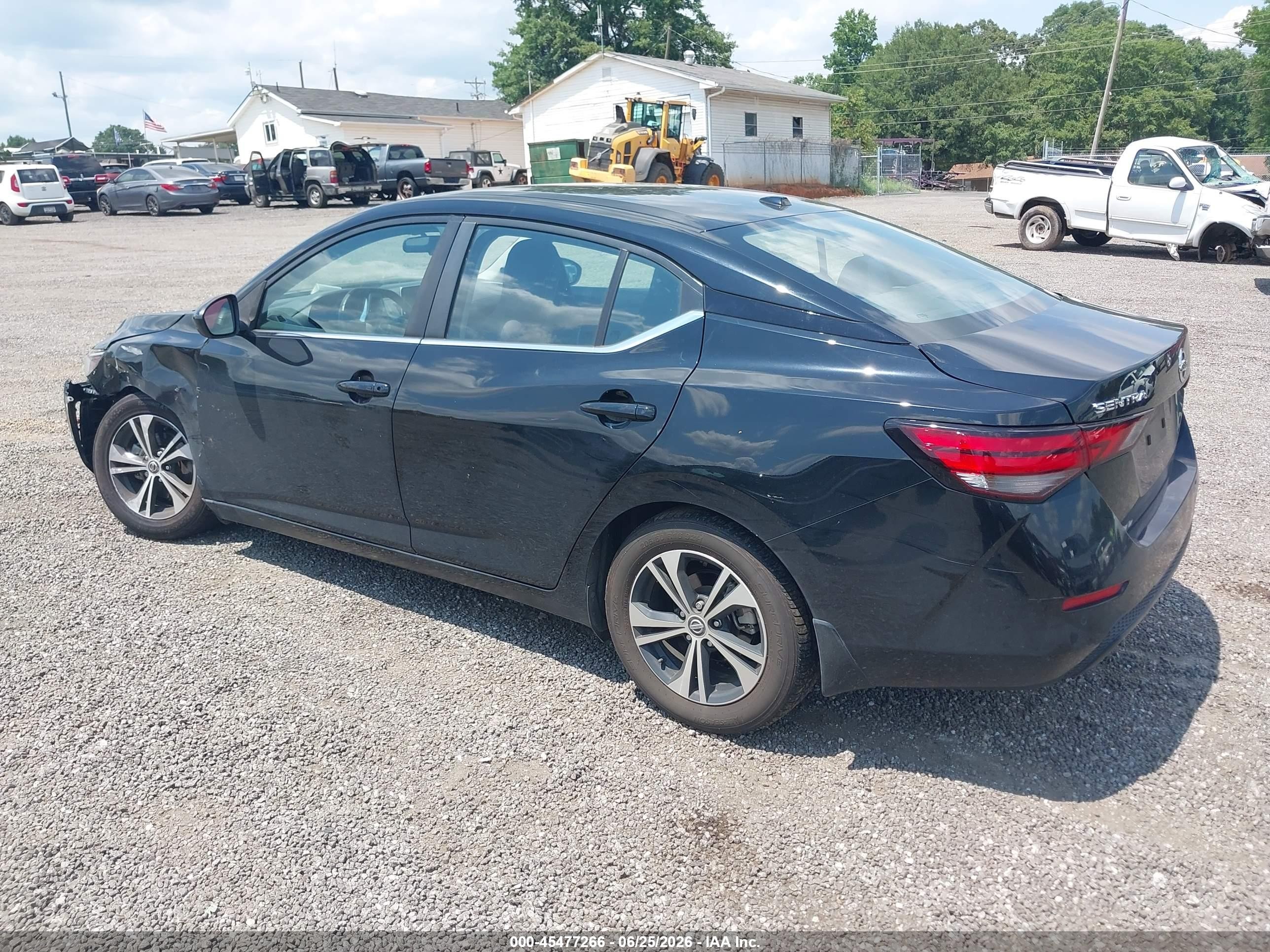 2023 Nissan Sentra Sv Xtronic Cvt Black vin: 3N1AB8CV4PY261414