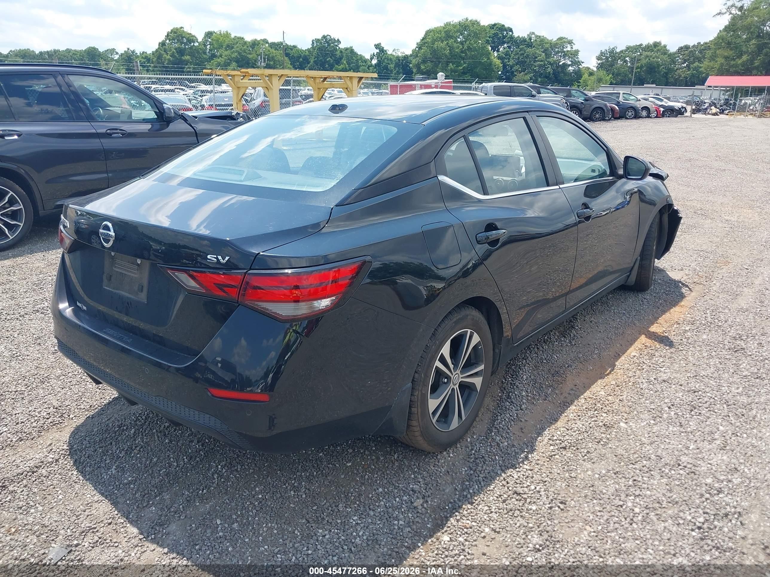 2023 Nissan Sentra Sv Xtronic Cvt Black vin: 3N1AB8CV4PY261414