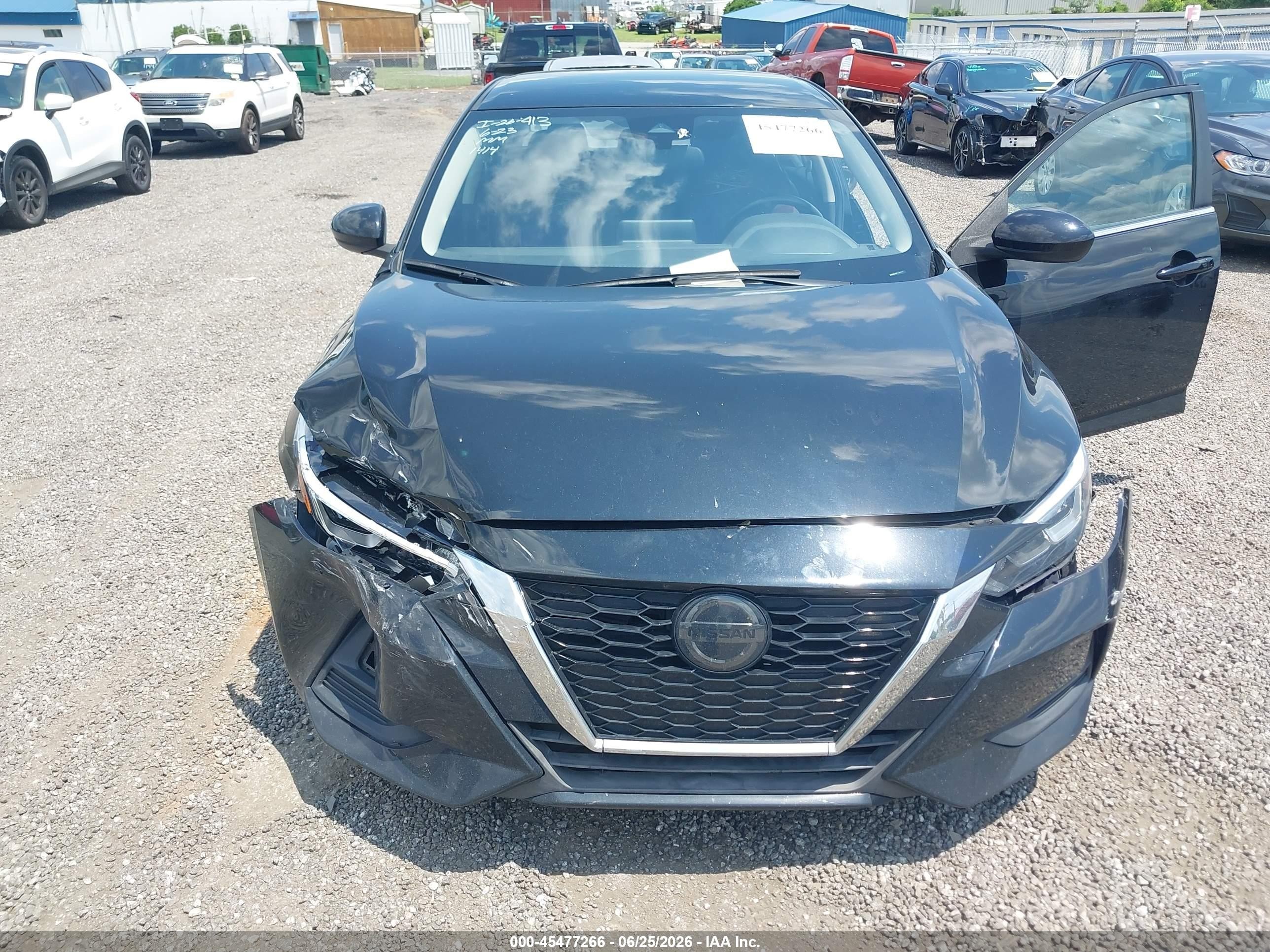 2023 Nissan Sentra Sv Xtronic Cvt Black vin: 3N1AB8CV4PY261414