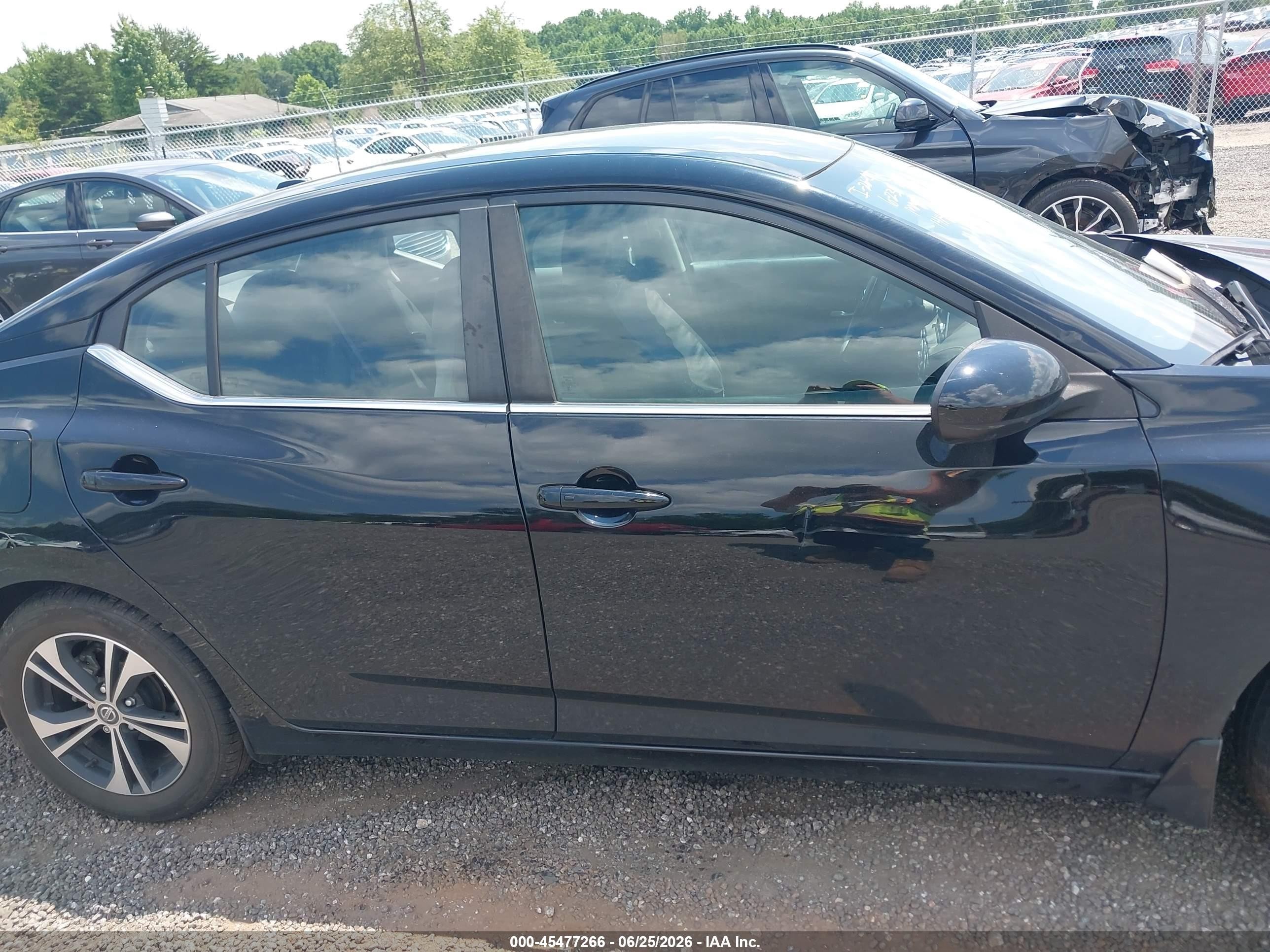 2023 Nissan Sentra Sv Xtronic Cvt Black vin: 3N1AB8CV4PY261414