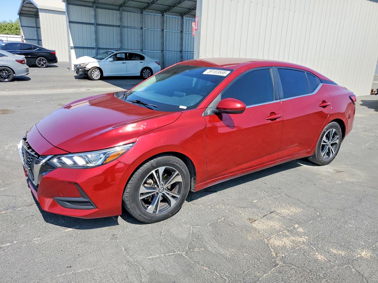 2023 Nissan Sentra Sv Burgundy vin: 3N1AB8CV4PY278794