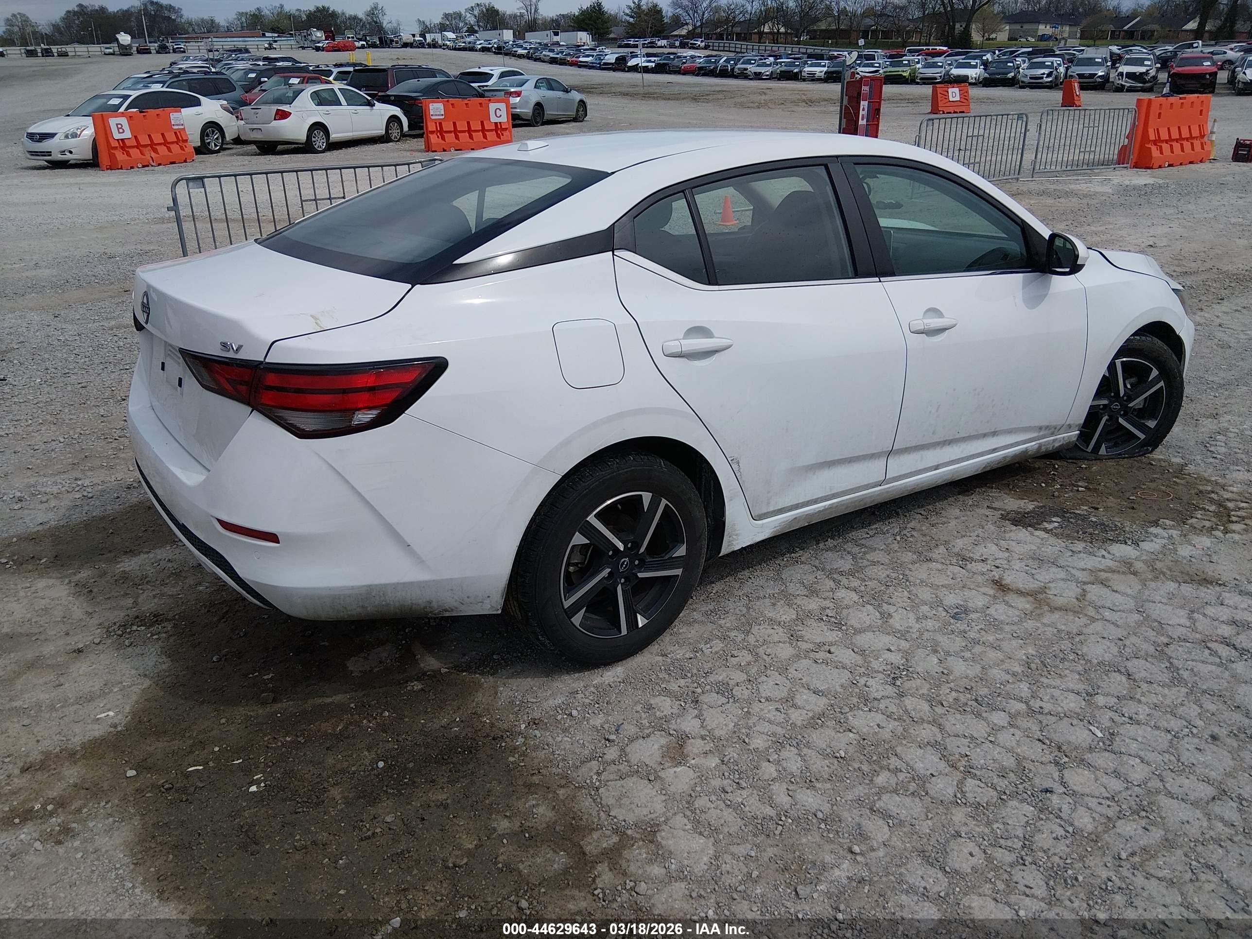 2024 Nissan Sentra Sv Xtronic Cvt Белый vin: 3N1AB8CV4RY239710