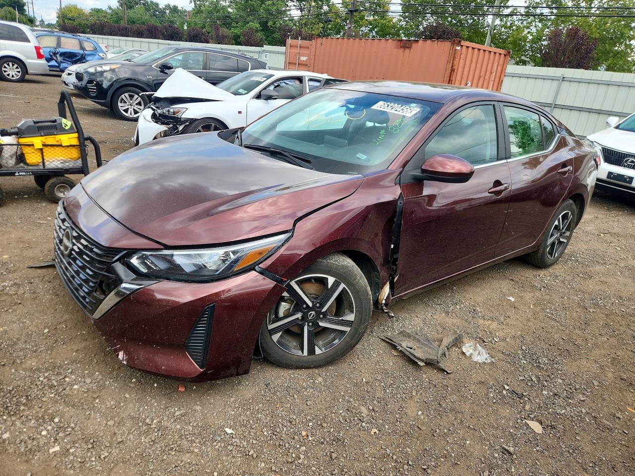 2024 Nissan Sentra Sv Burgundy vin: 3N1AB8CV4RY338284