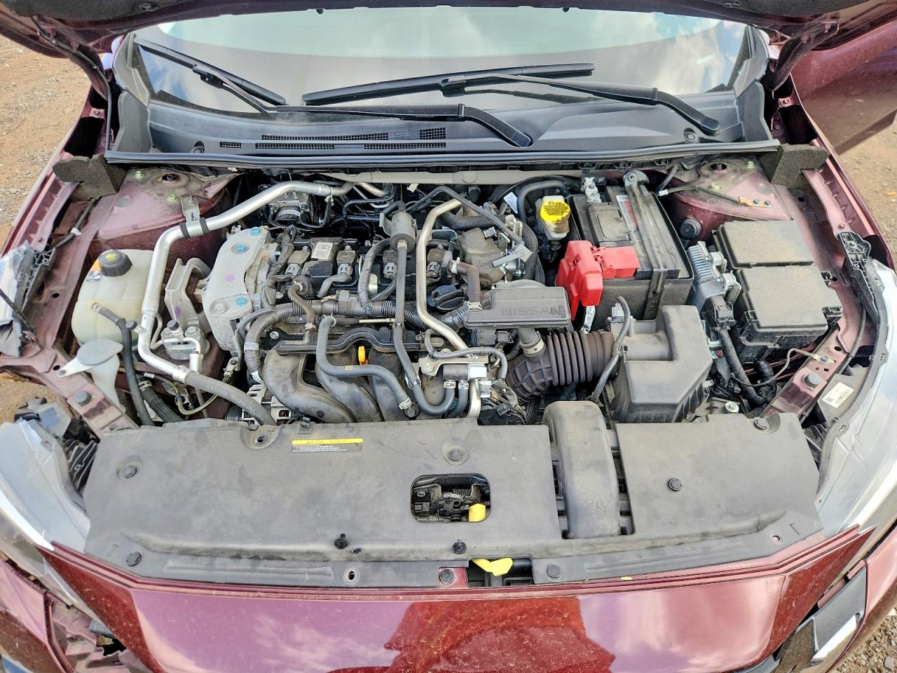 2024 Nissan Sentra Sv Бордовый vin: 3N1AB8CV4RY338284