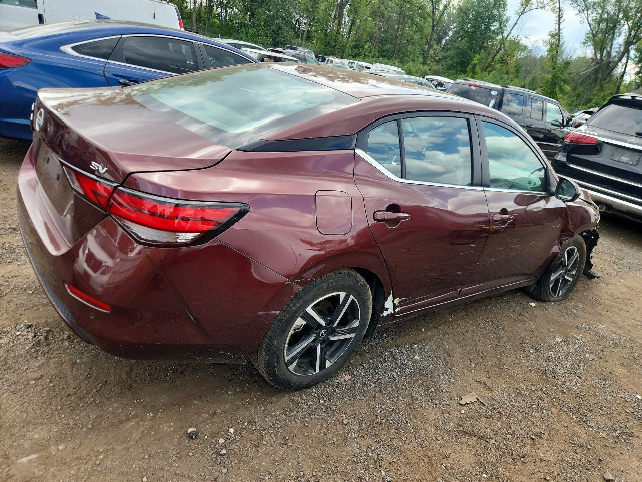 2024 Nissan Sentra Sv Бордовый vin: 3N1AB8CV4RY338284