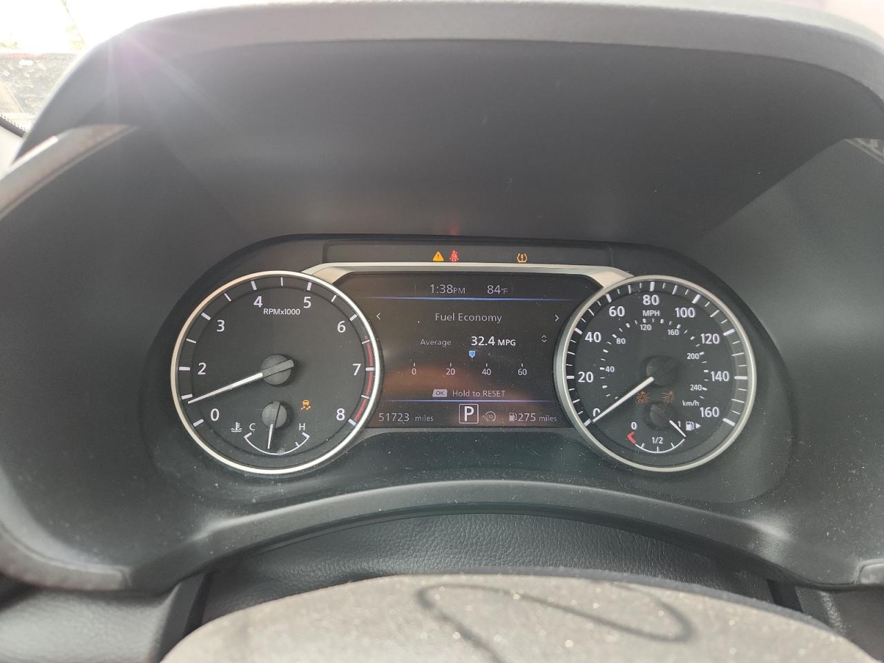 2024 Nissan Sentra Sv Бордовый vin: 3N1AB8CV4RY338284 Damage: Warning - Tire Pressure, On, Unacceptable