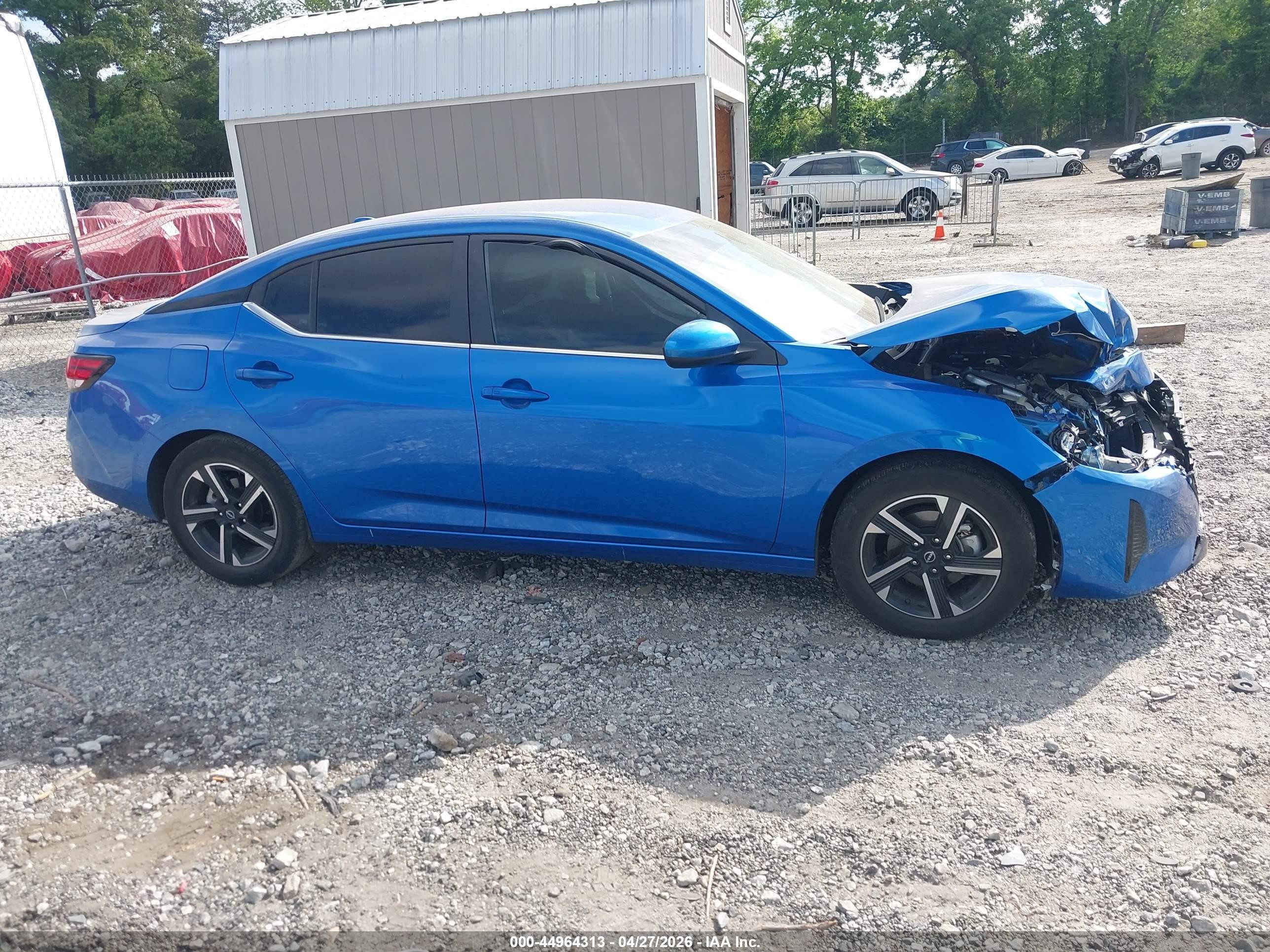 2025 Nissan Sentra Sv Blue vin: 3N1AB8CV4SY286564