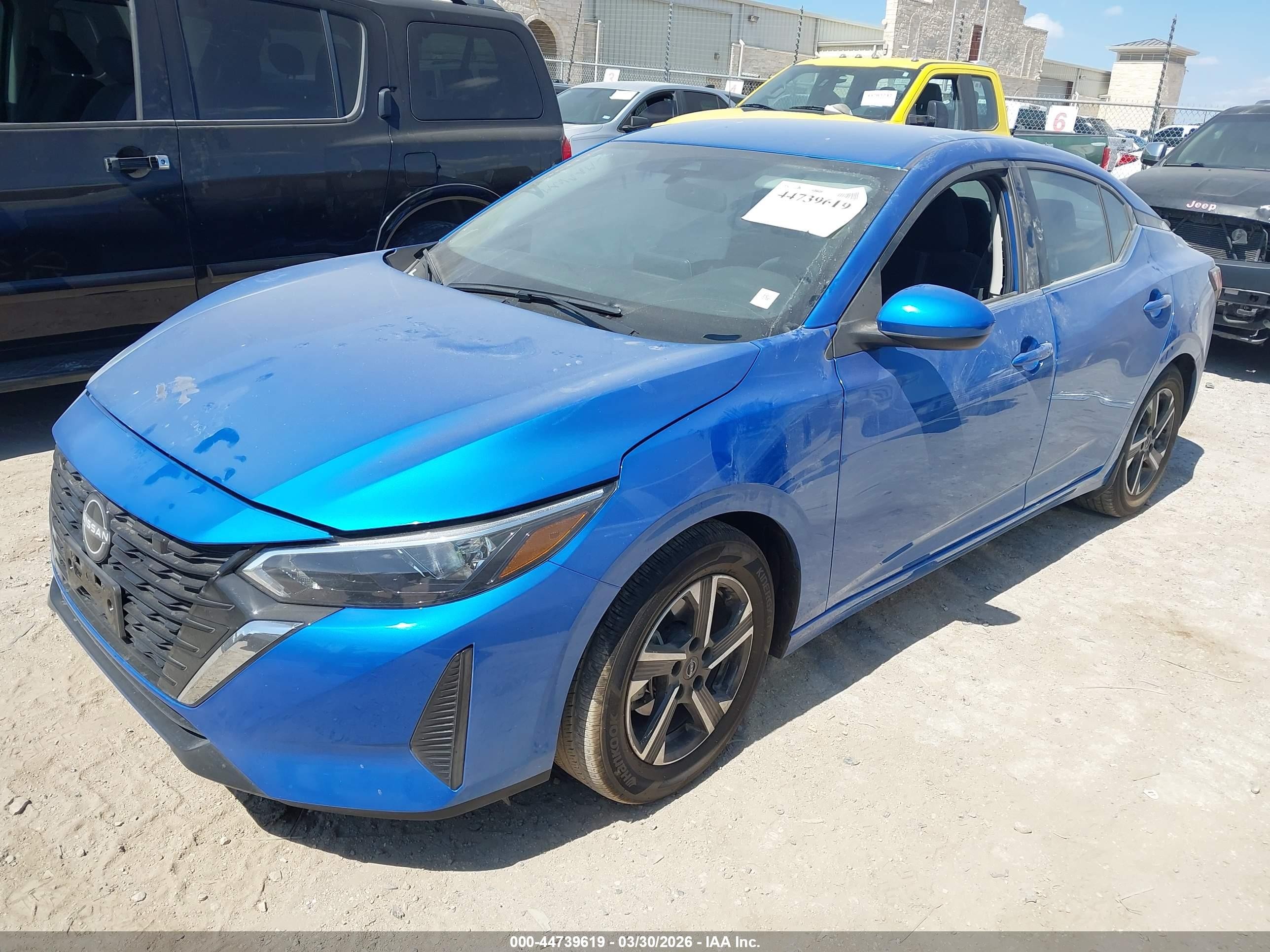 2025 Nissan Sentra Sv Blue vin: 3N1AB8CV4SY294129