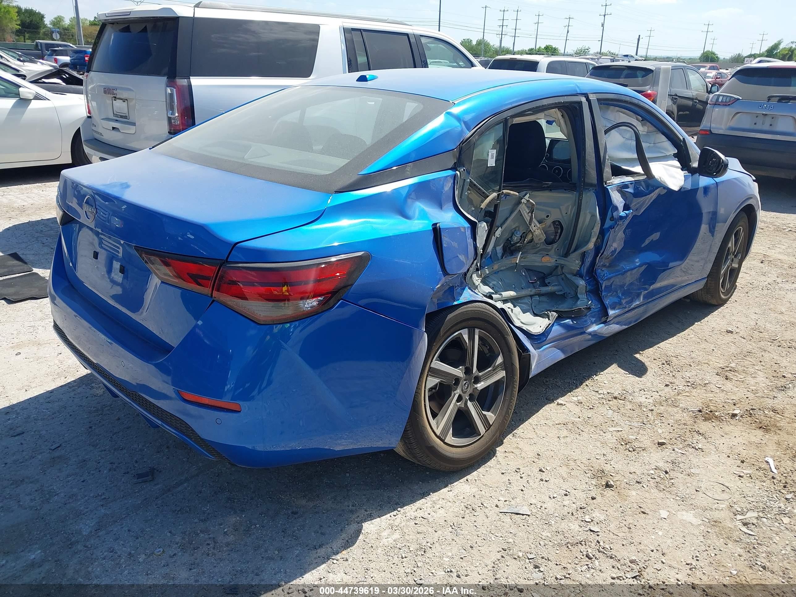 2025 Nissan Sentra Sv Blue vin: 3N1AB8CV4SY294129