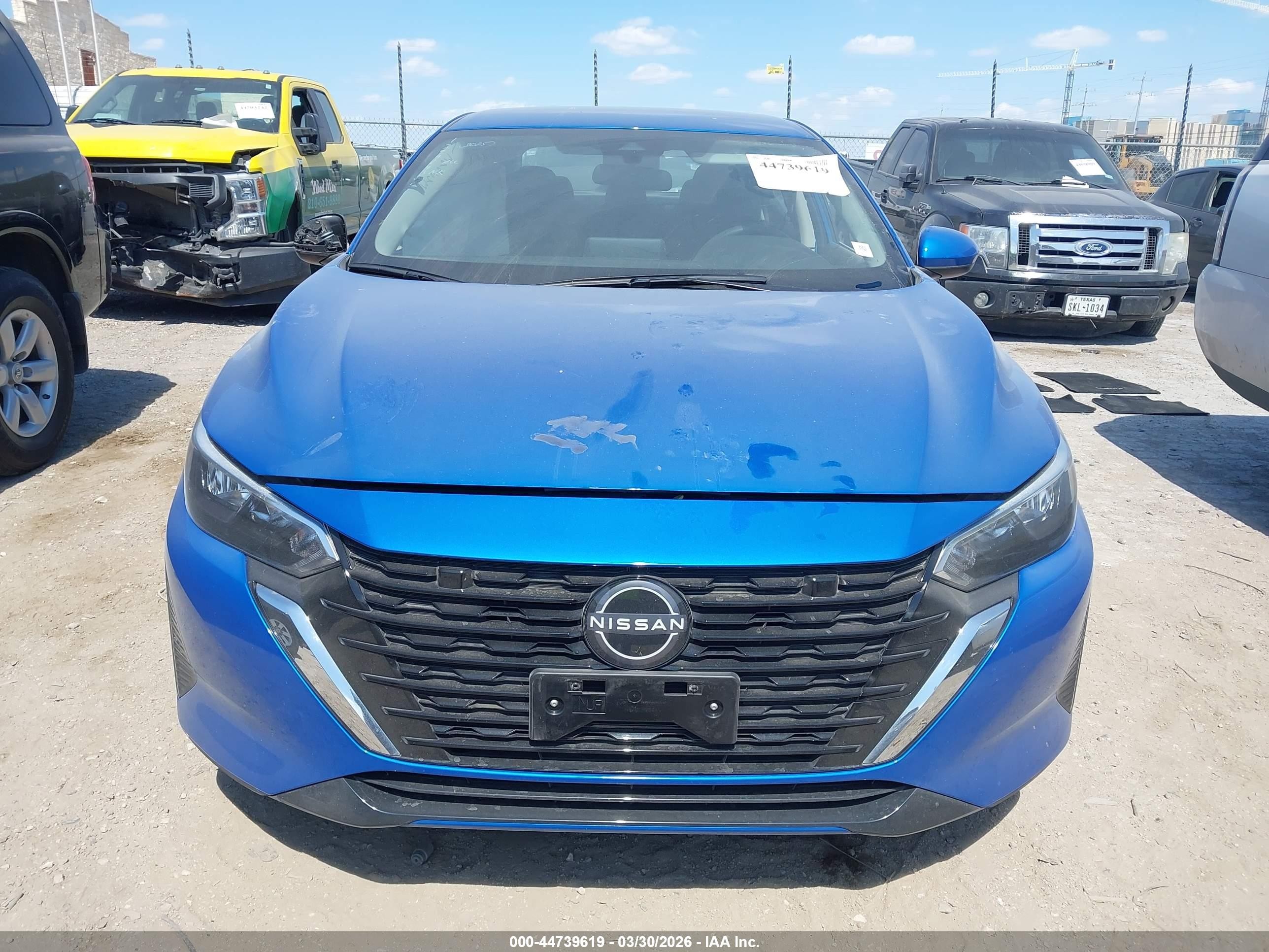 2025 Nissan Sentra Sv Blue vin: 3N1AB8CV4SY294129