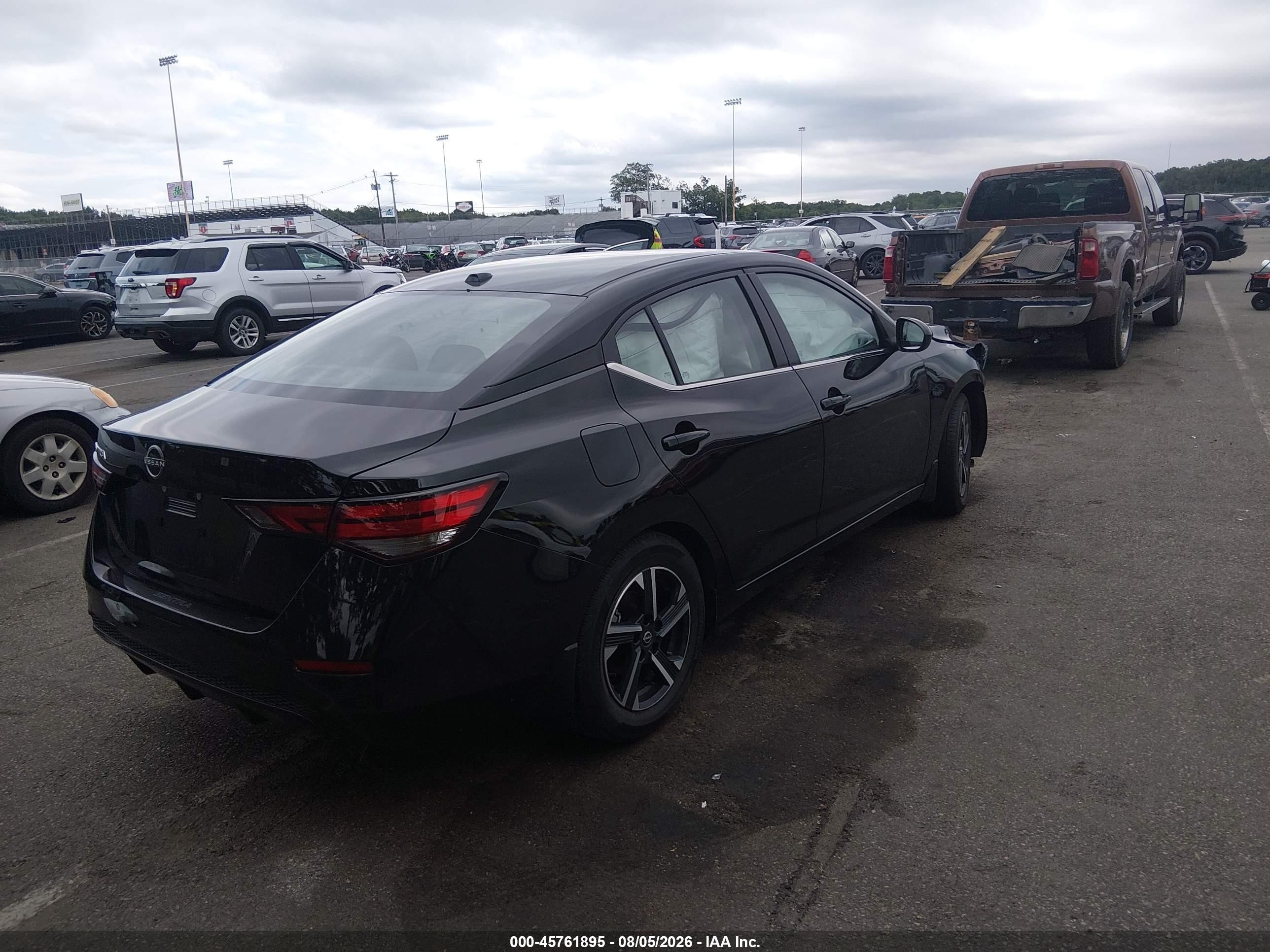 2025 Nissan Sentra Sv Black vin: 3N1AB8CV4SY320602