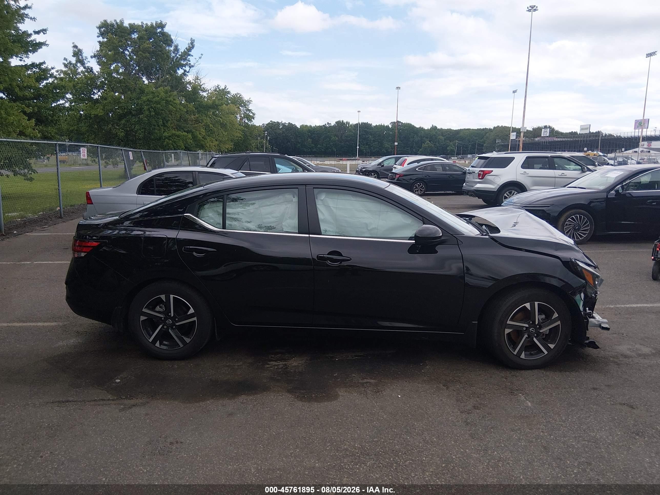 2025 Nissan Sentra Sv Black vin: 3N1AB8CV4SY320602