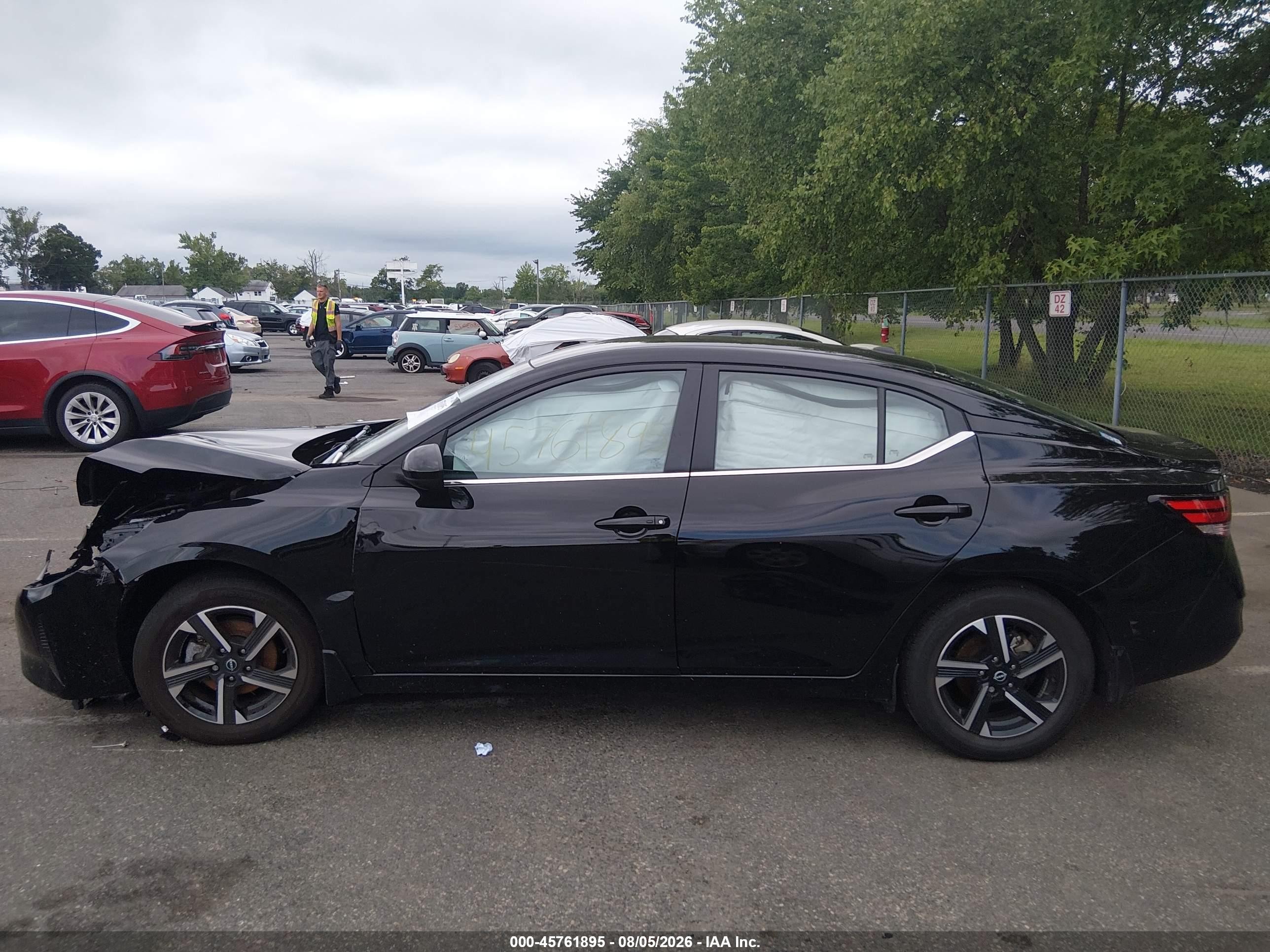 2025 Nissan Sentra Sv Black vin: 3N1AB8CV4SY320602