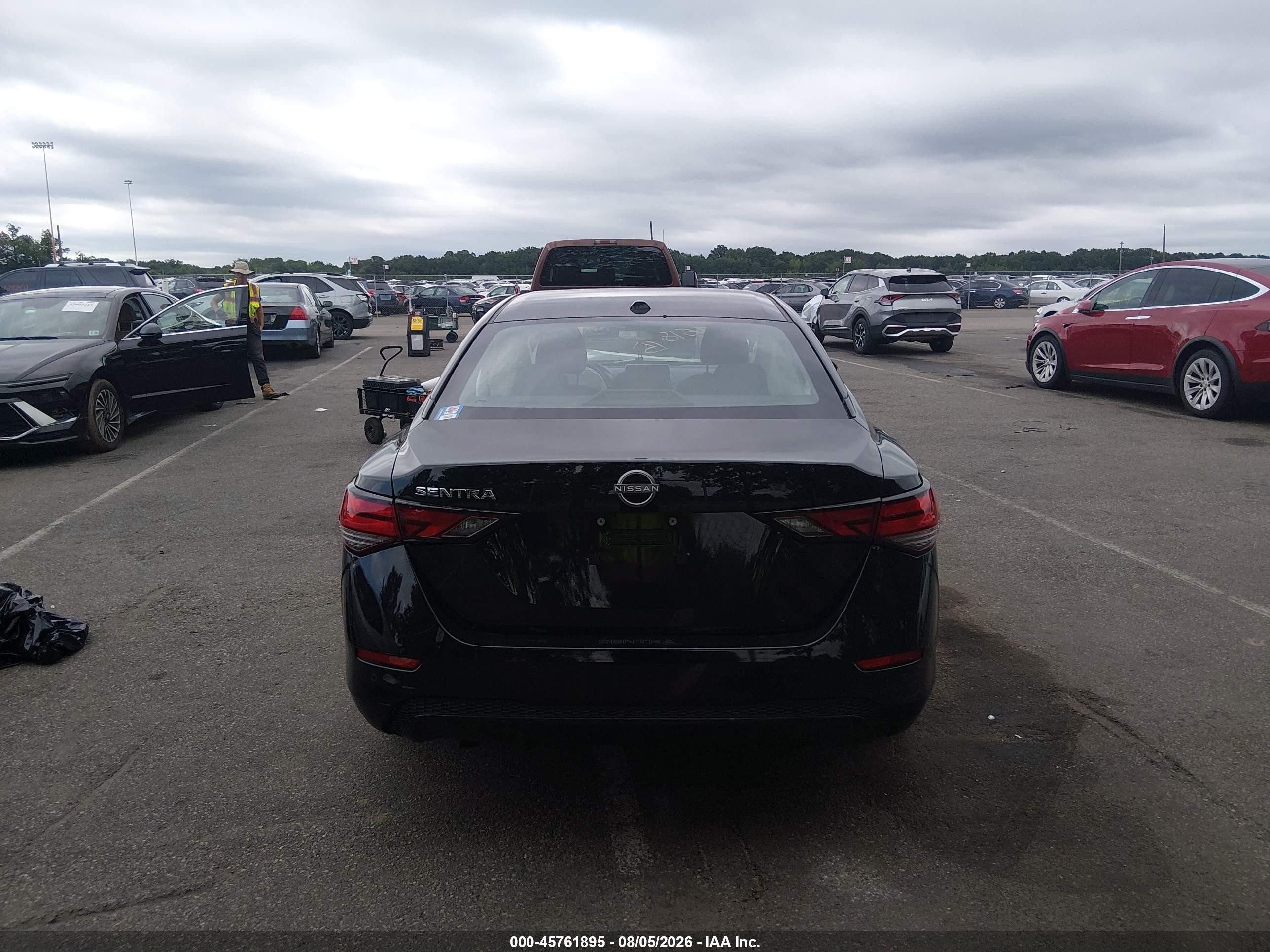 2025 Nissan Sentra Sv Black vin: 3N1AB8CV4SY320602