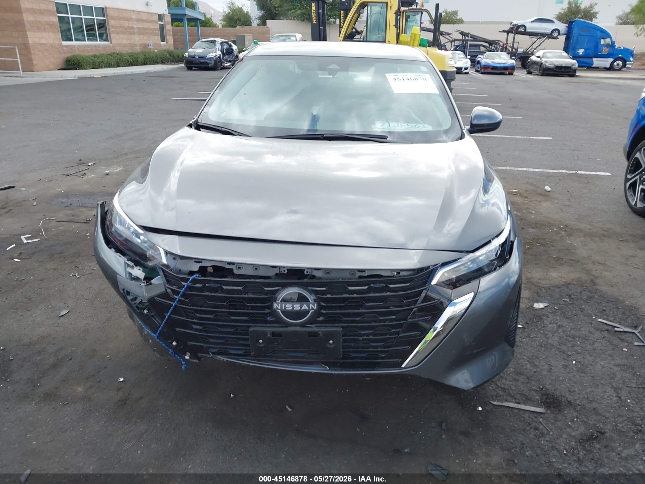 2025 Nissan Sentra Sv Серый vin: 3N1AB8CV4SY353521