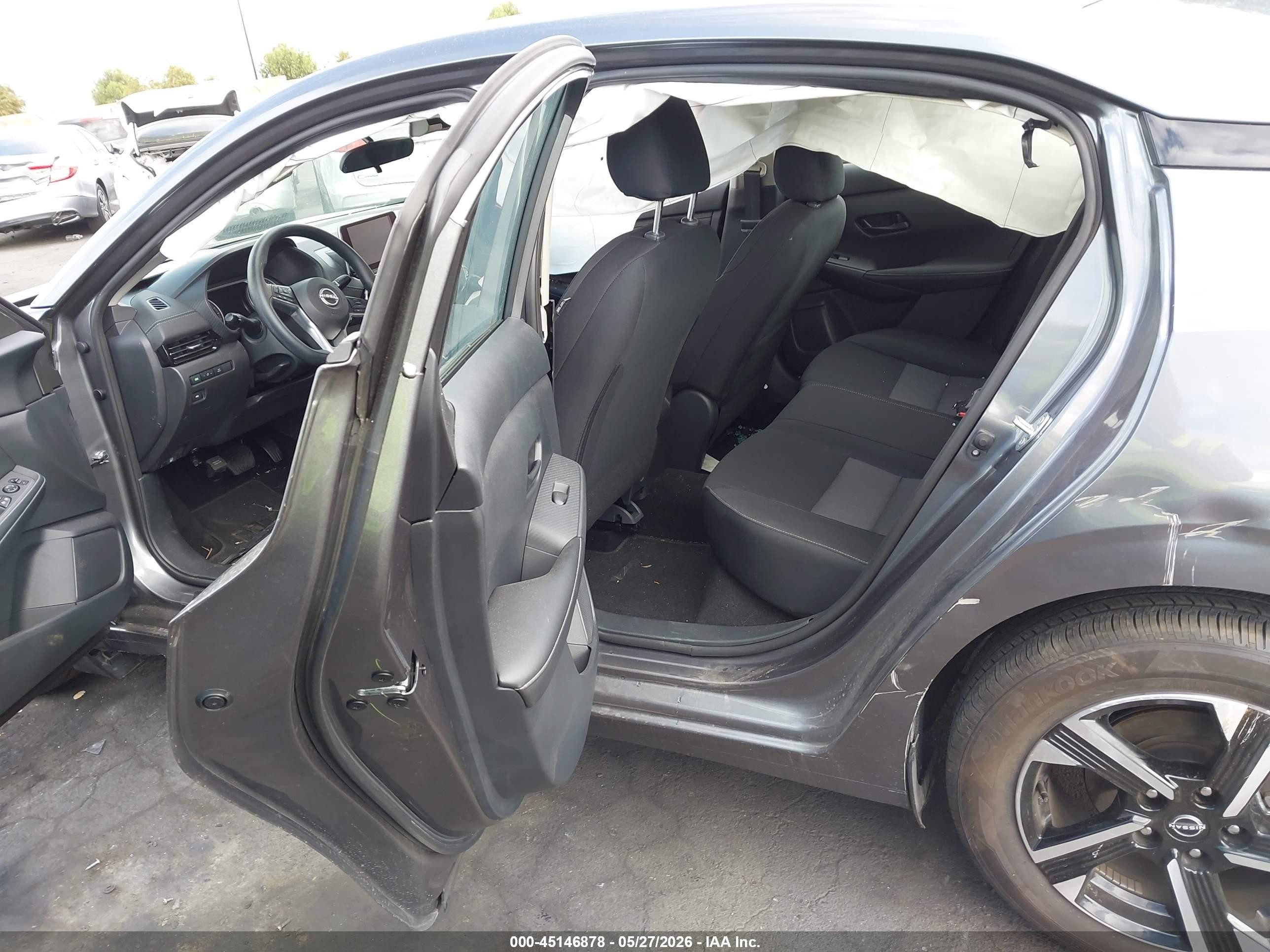 2025 Nissan Sentra Sv Серый vin: 3N1AB8CV4SY353521