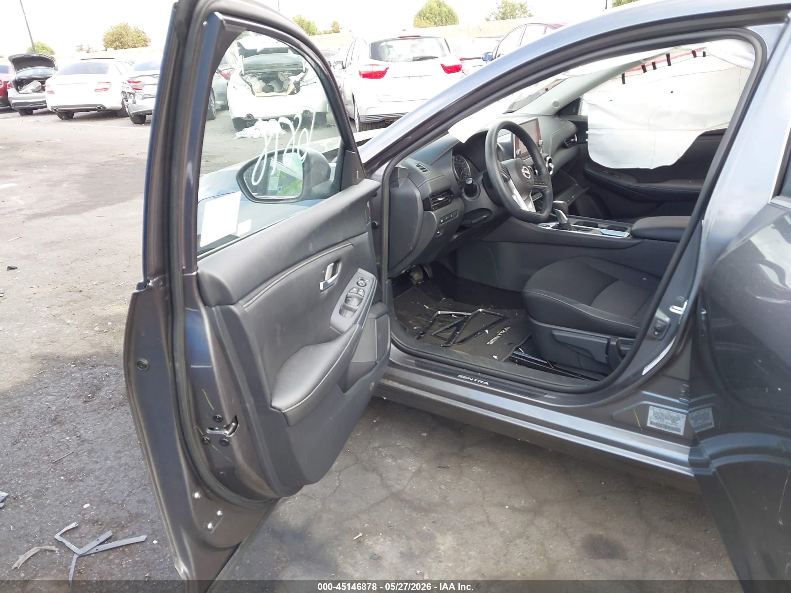2025 Nissan Sentra Sv Серый vin: 3N1AB8CV4SY353521