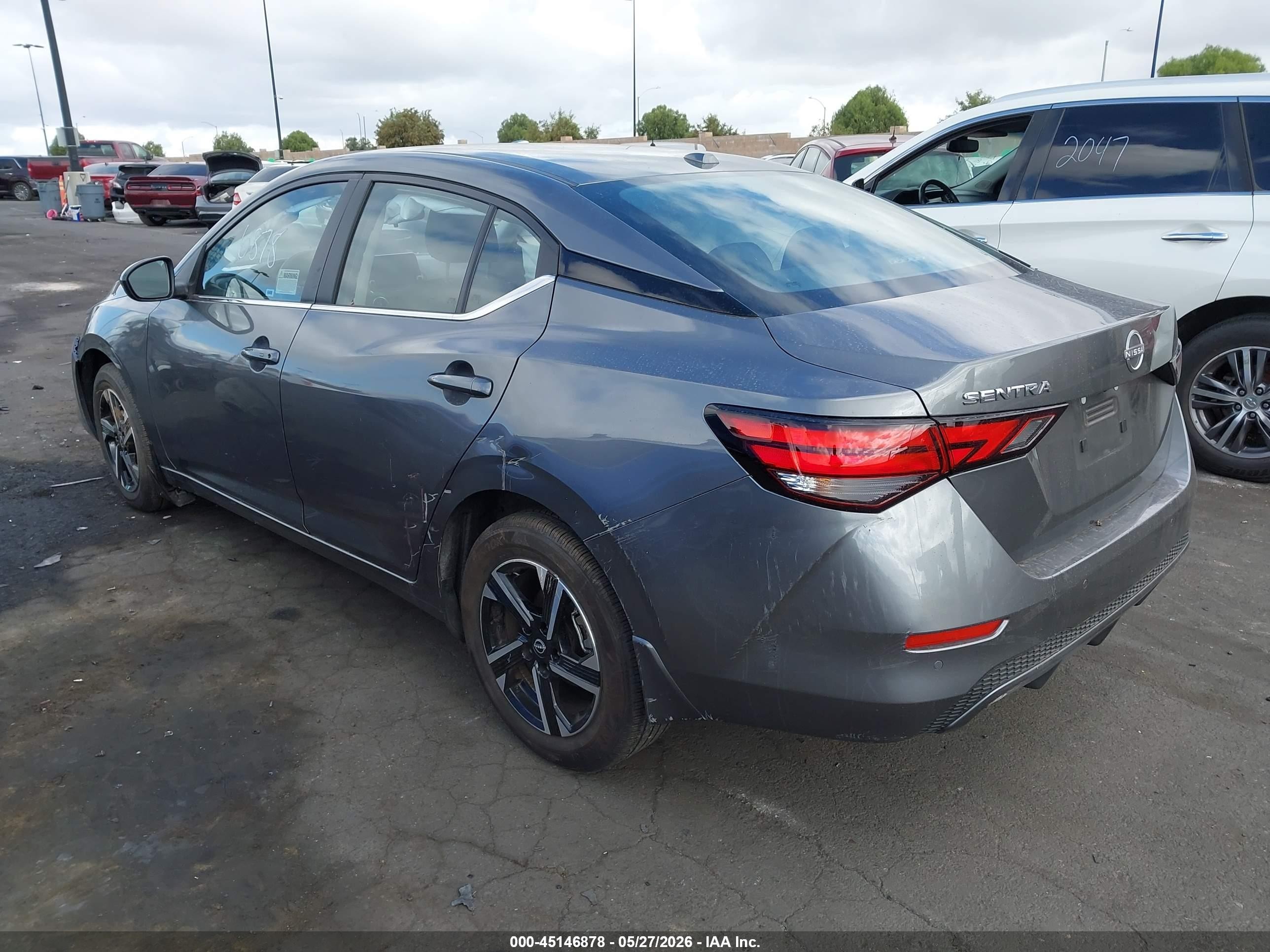 2025 Nissan Sentra Sv Серый vin: 3N1AB8CV4SY353521