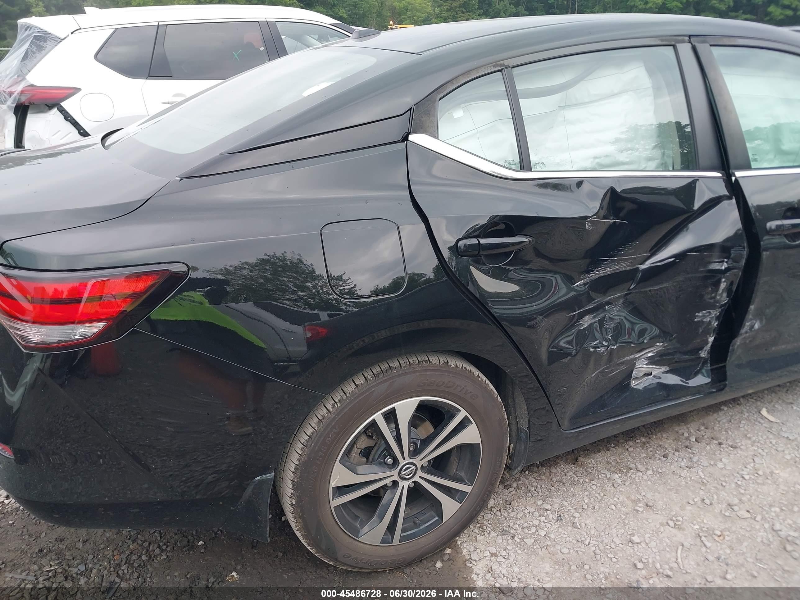 2020 Nissan Sentra Sv Xtronic Cvt Black vin: 3N1AB8CV5LY311067