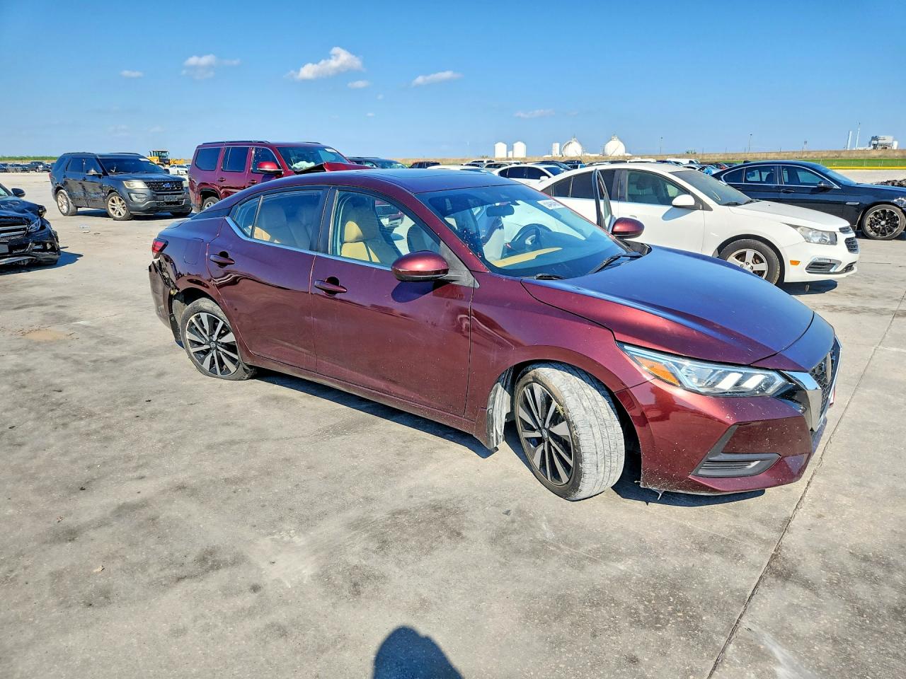 2021 Nissan Sentra Maroon vin: 3N1AB8CV5MY293946