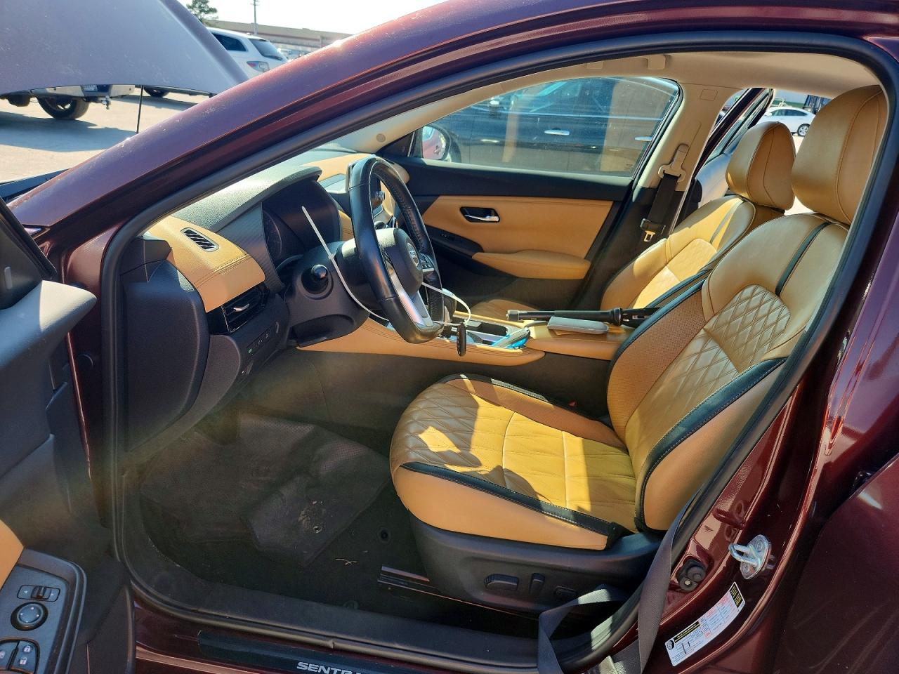2021 Nissan Sentra Maroon vin: 3N1AB8CV5MY293946