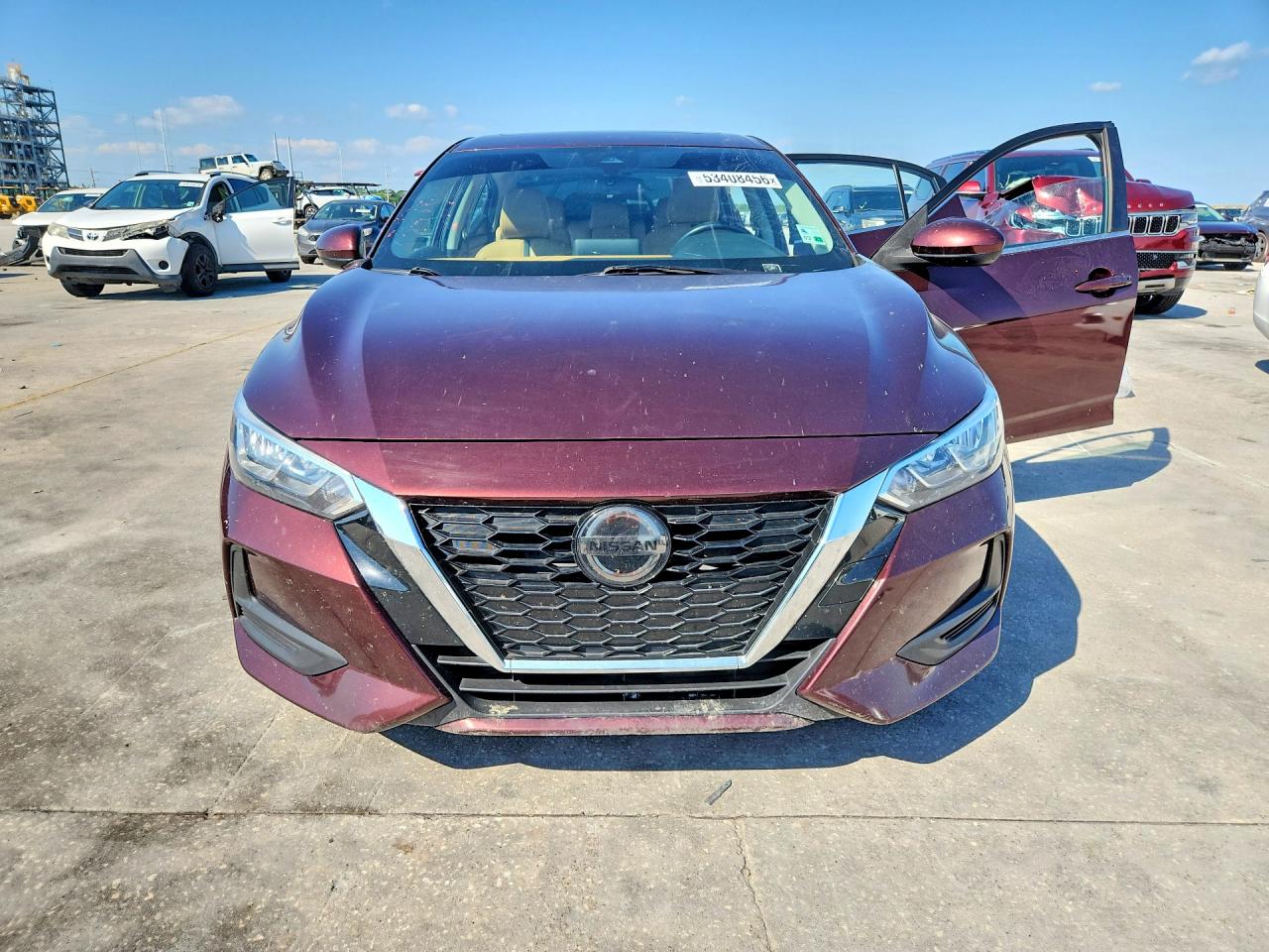 2021 Nissan Sentra Maroon vin: 3N1AB8CV5MY293946