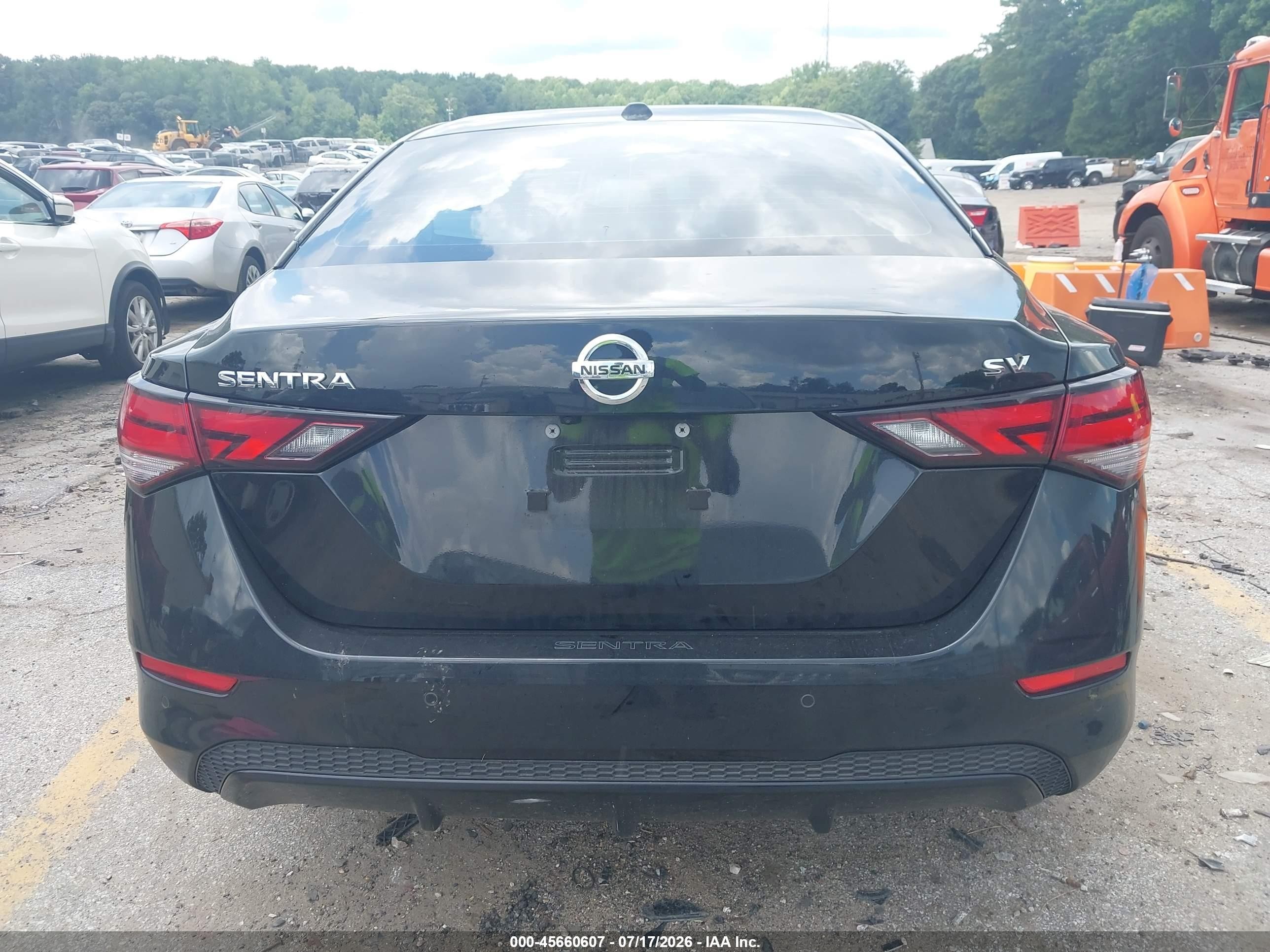 2023 Nissan Sentra Sv Xtronic Cvt Black vin: 3N1AB8CV5PY324617