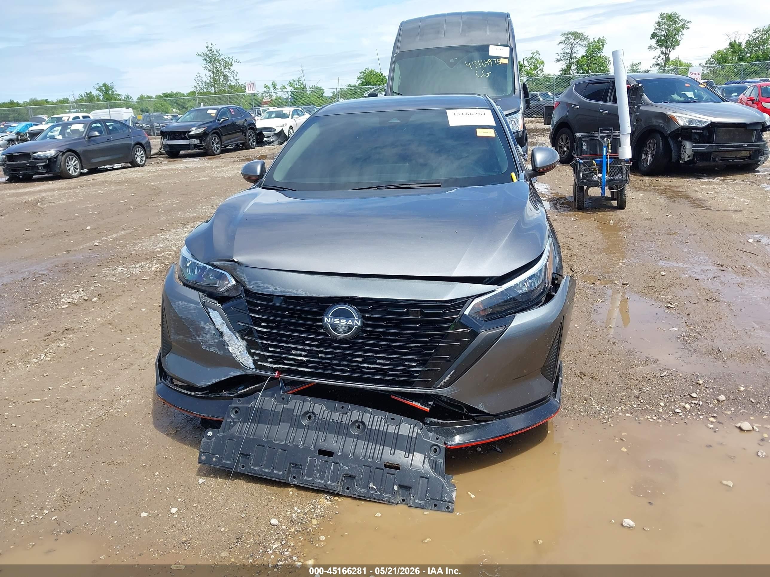 2025 Nissan Sentra Sv Gray vin: 3N1AB8CV5SY226888
