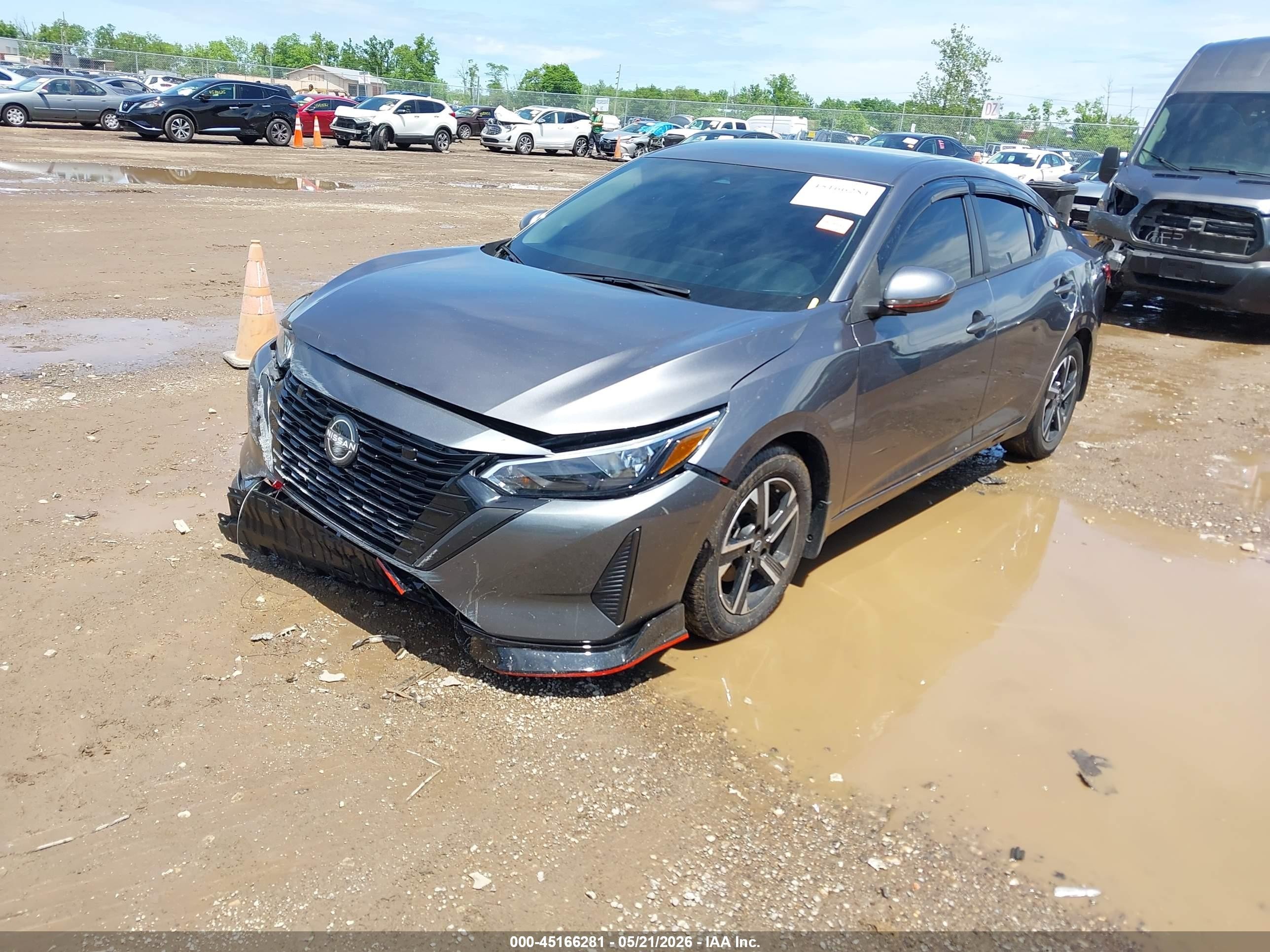 2025 Nissan Sentra Sv Gray vin: 3N1AB8CV5SY226888