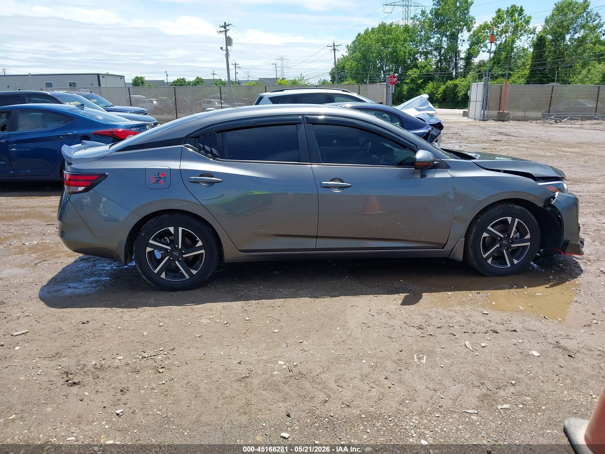 2025 Nissan Sentra Sv Gray vin: 3N1AB8CV5SY226888