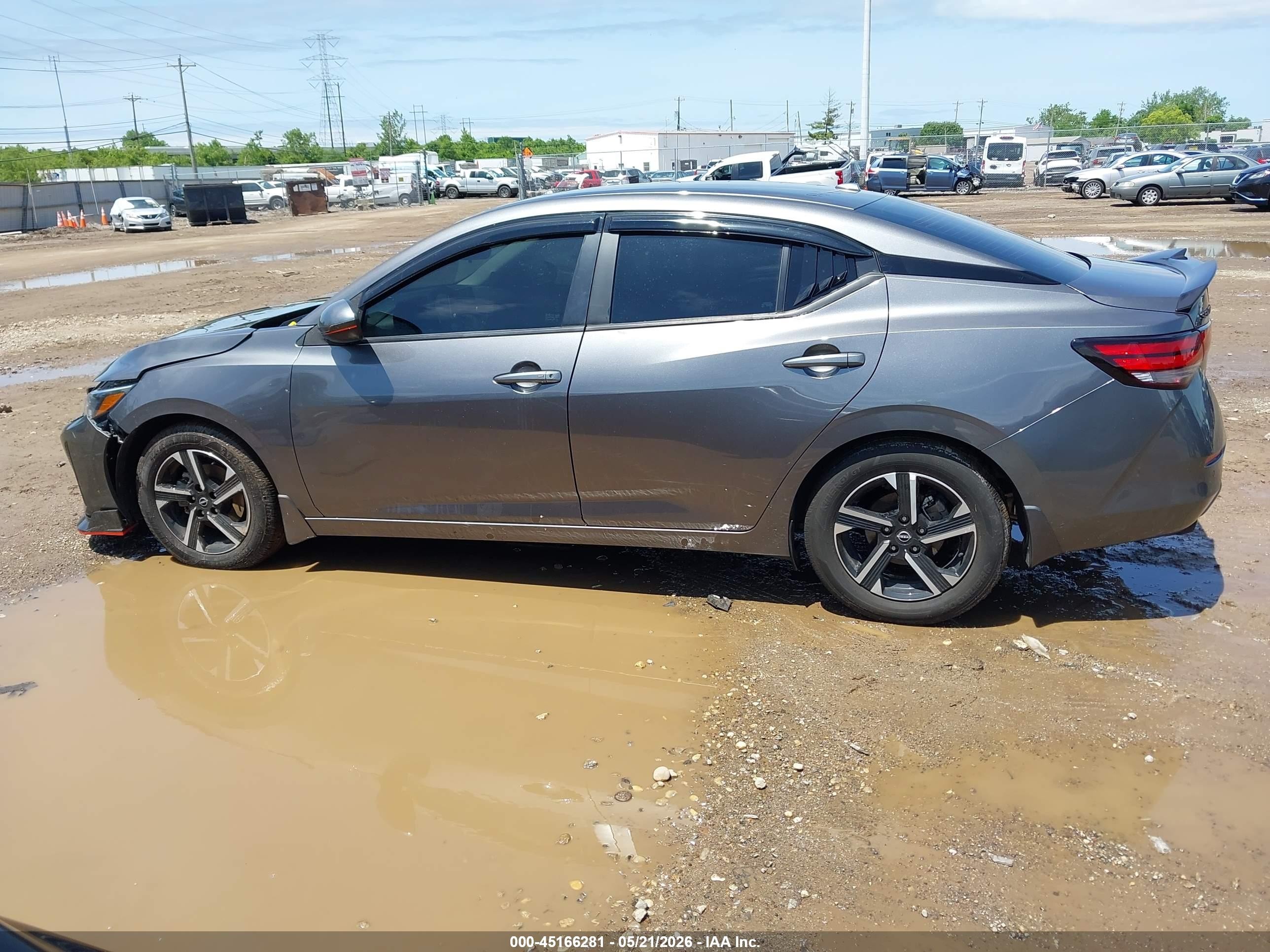 2025 Nissan Sentra Sv Gray vin: 3N1AB8CV5SY226888