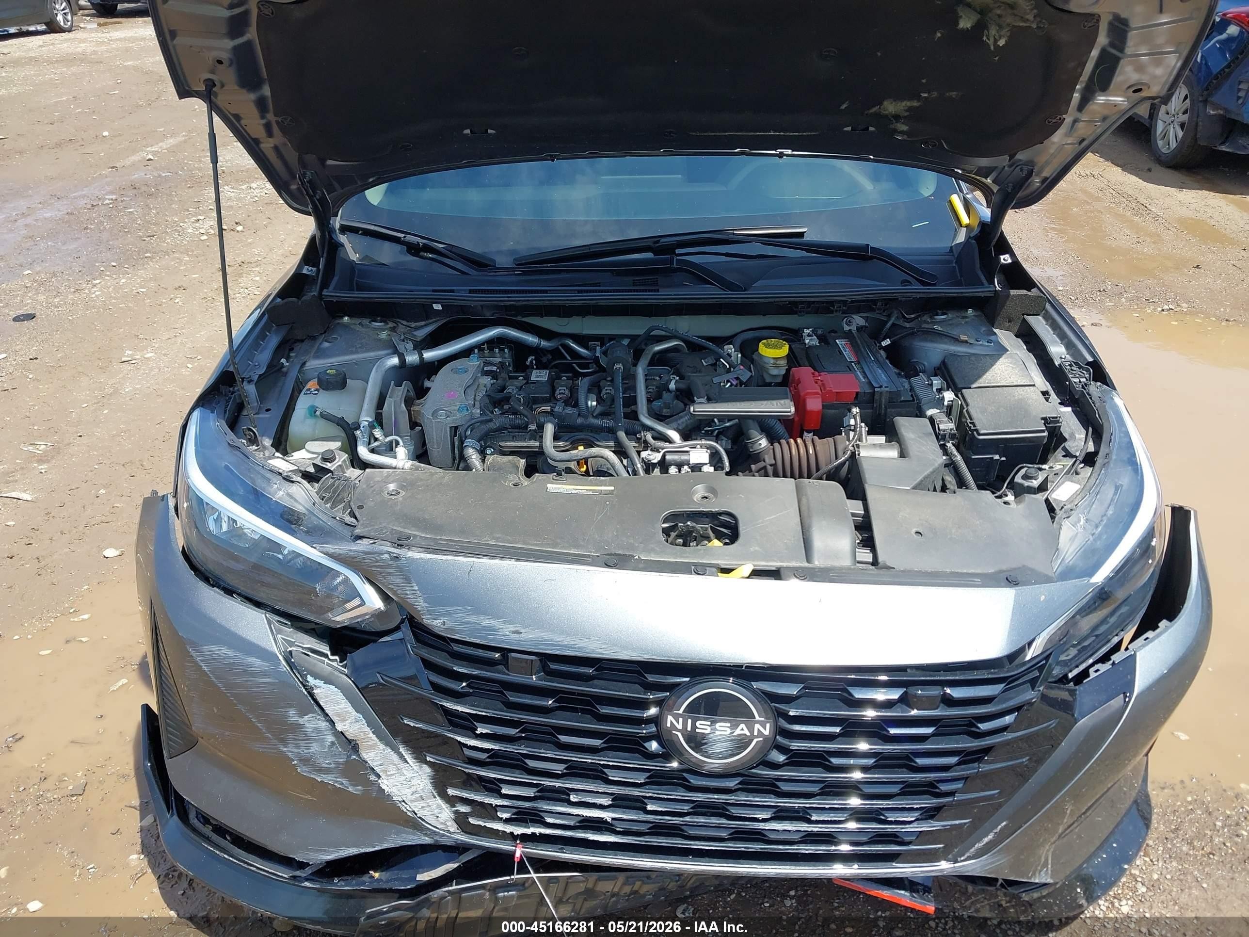 2025 Nissan Sentra Sv Gray vin: 3N1AB8CV5SY226888