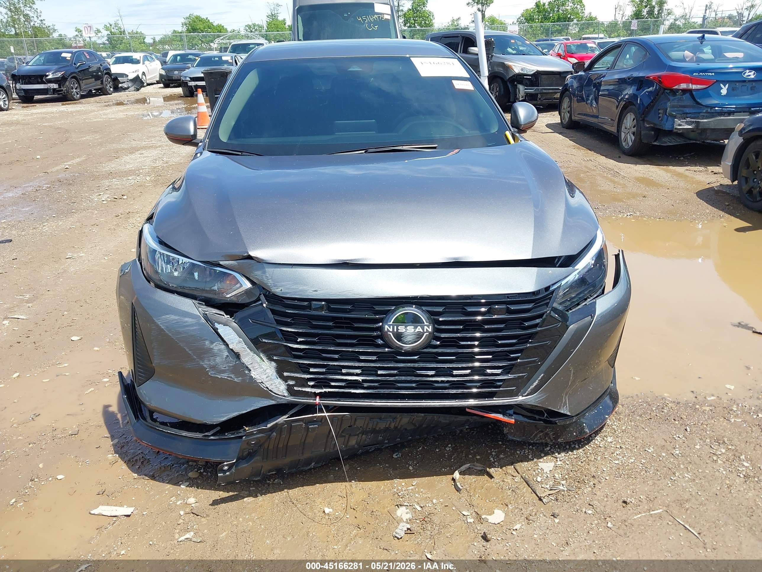 2025 Nissan Sentra Sv Gray vin: 3N1AB8CV5SY226888