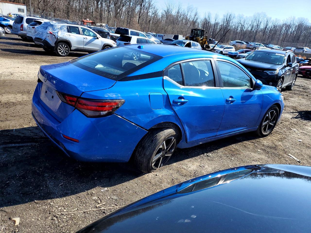 2025 Nissan Sentra Sv Blue vin: 3N1AB8CV5SY291871
