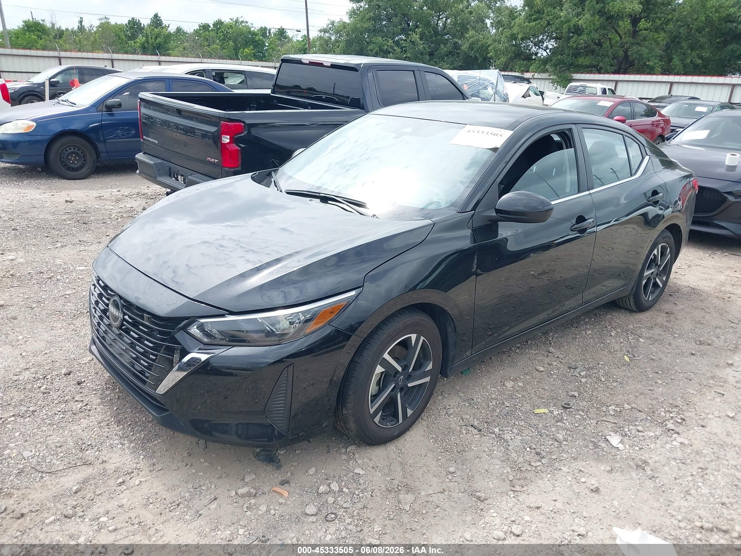 2025 Nissan Sentra Sv Black vin: 3N1AB8CV5SY311259