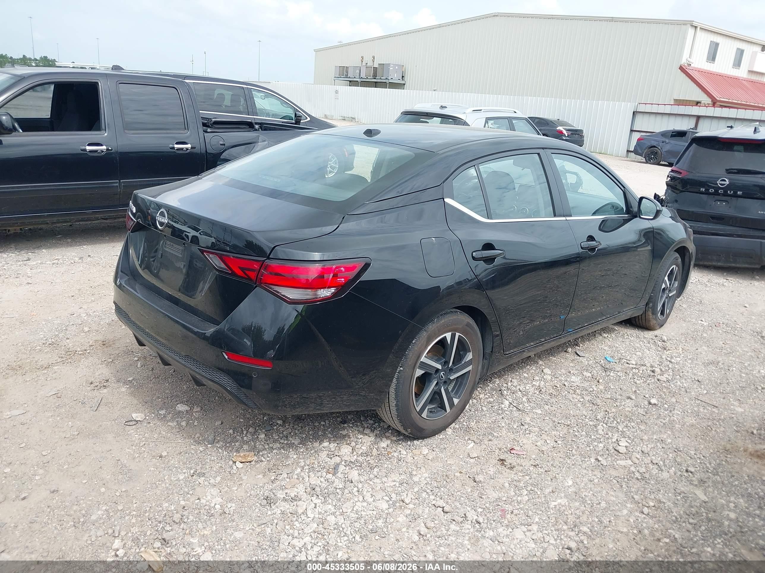 2025 Nissan Sentra Sv Black vin: 3N1AB8CV5SY311259