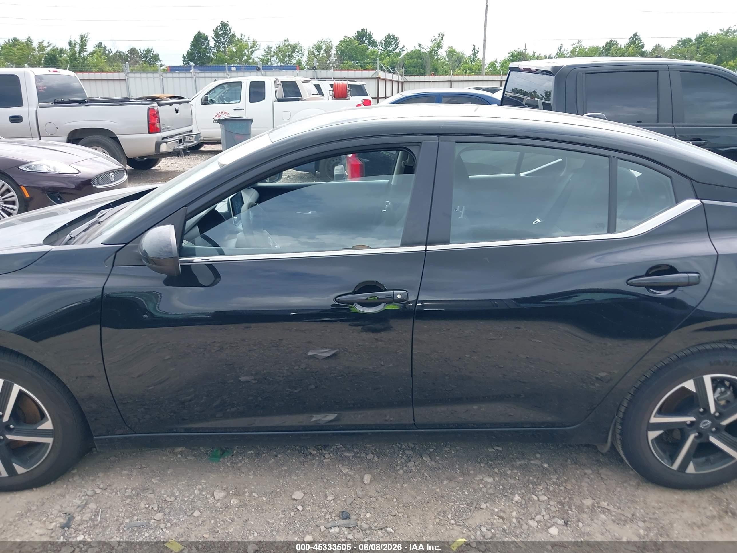 2025 Nissan Sentra Sv Black vin: 3N1AB8CV5SY311259