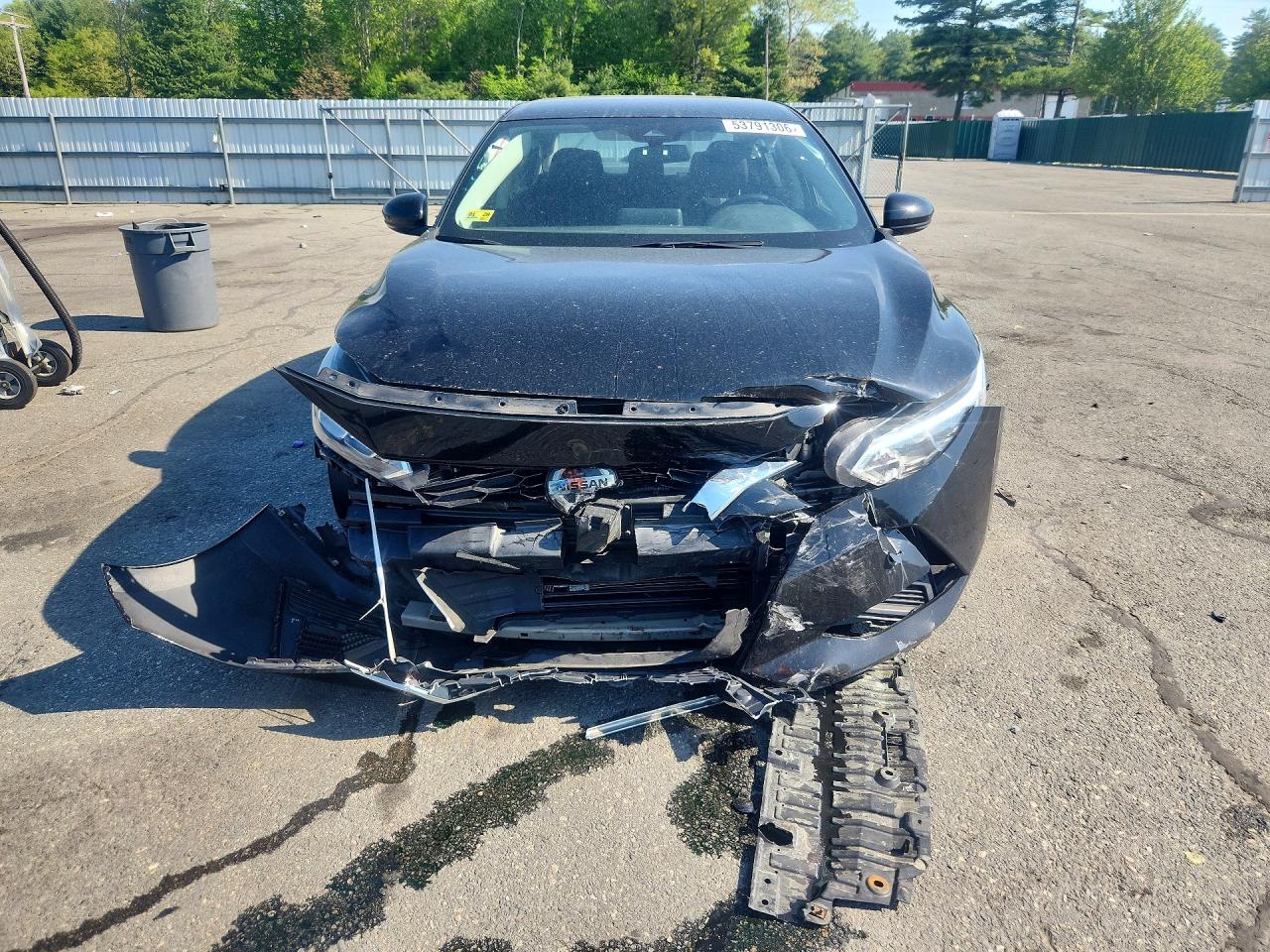 2020 Nissan Sentra Sv Black vin: 3N1AB8CV6LY299852